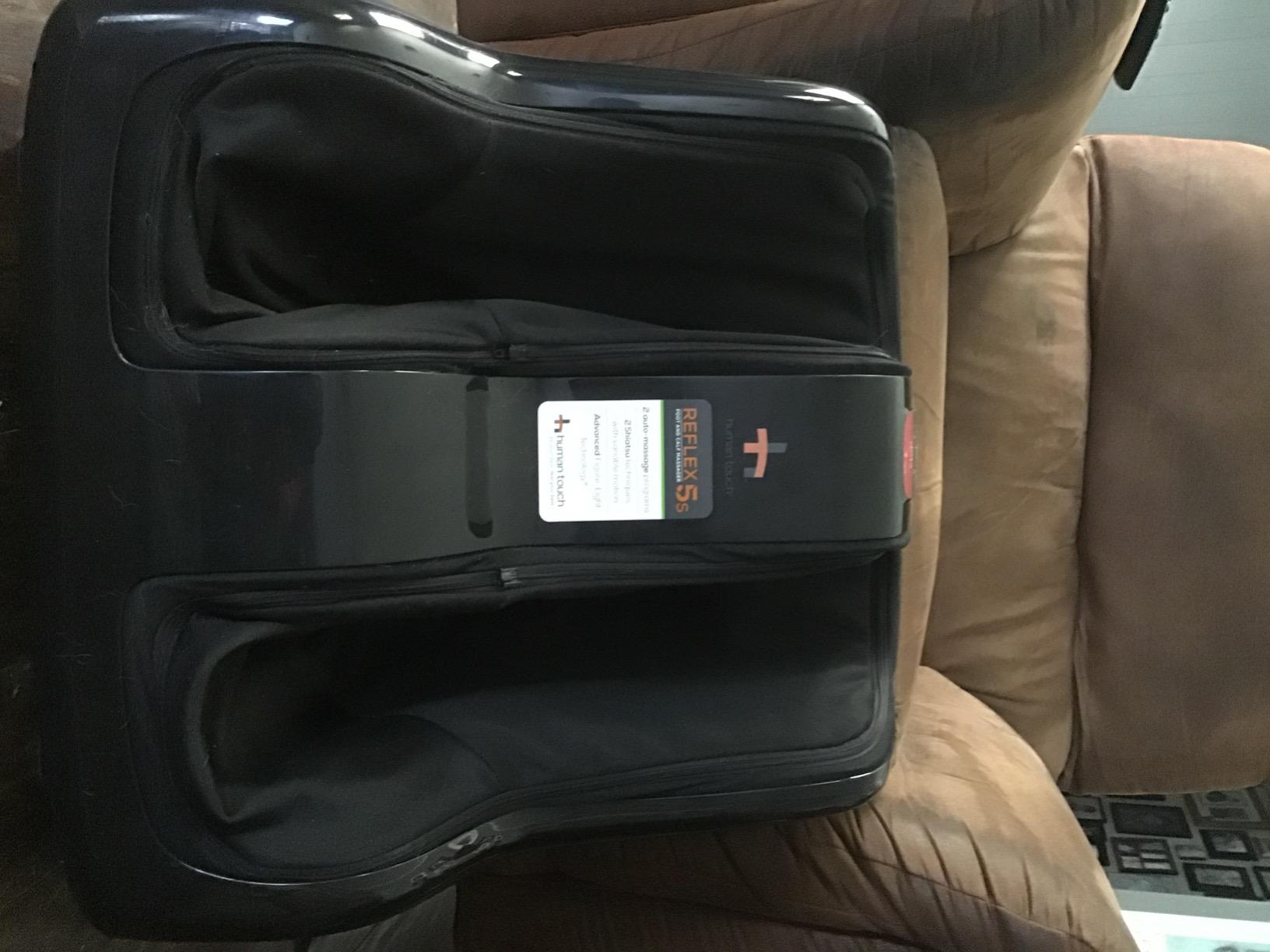 Human Touch Reflex5s Foot and Calf Massager - HSA Approved for Stress & Plantar Fasciitis Relief + Kneading & Compression for Circulation Support customer photo 2