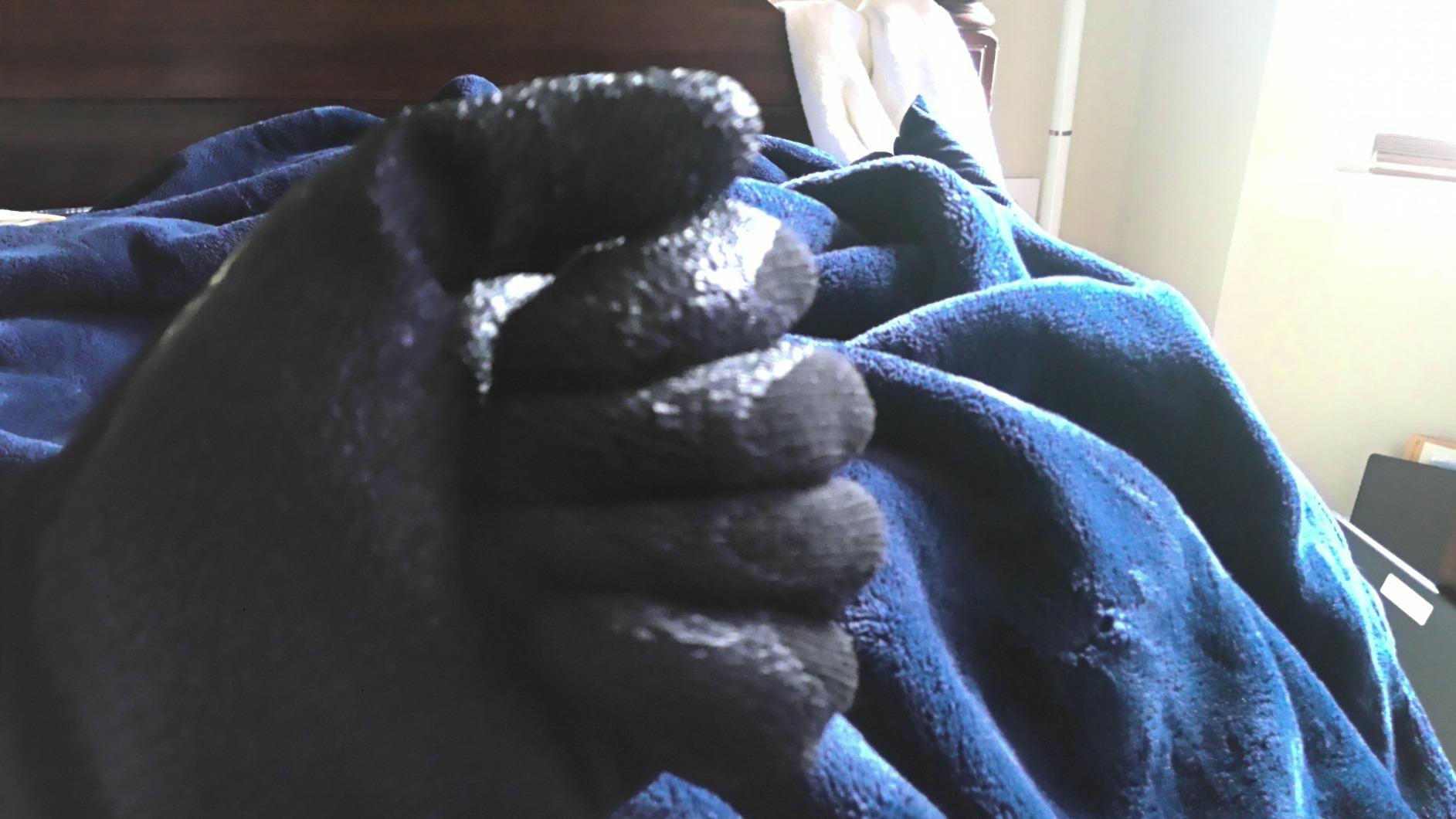 Fish Handling/Cleaning Gloves Textured Grip Palm Soft Lining Fillet Gloves - One Size Fits Most L to XL customer photo 2
