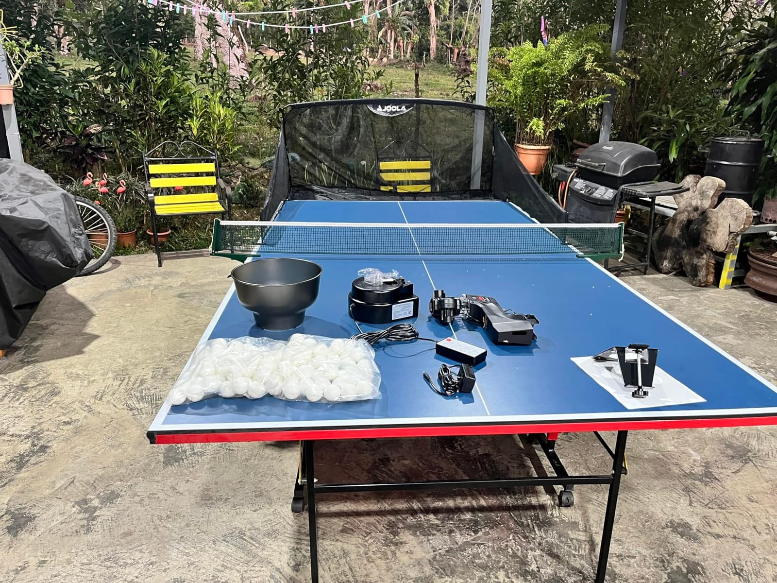 Suz S101 Ping Pong Machine with 100balls for Solo Training & Coaching customer photo 2