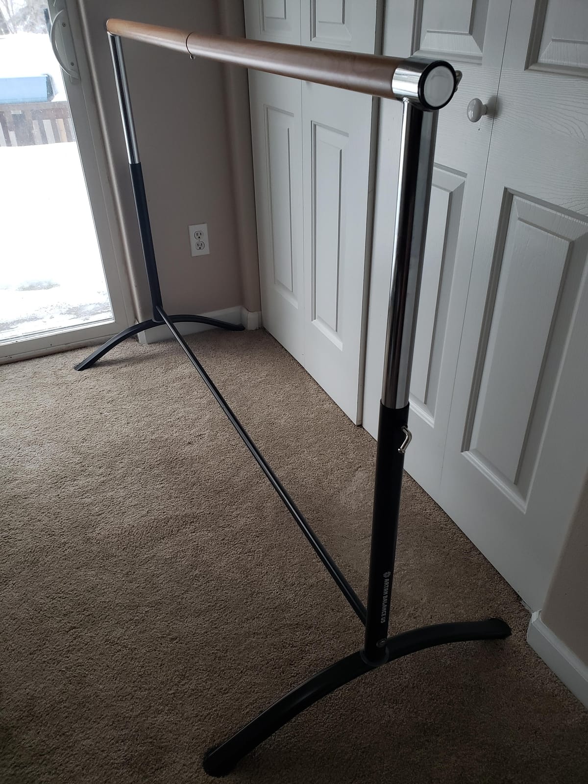 Ballet Barre Portable for Home or Studio, Freestanding Adjustable Bar for Stretch, Balance, Pilates, Dance or Active Workouts, Single or Double Bar, Kids and Adults customer photo 2