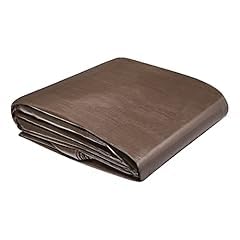Amazon Basics Multi Purpose Waterproof Poly Tarp Cover with Grommets, 20 x 20 ft, 10MIL Thick, Brown/Silver, 1-Pack customer photo 1