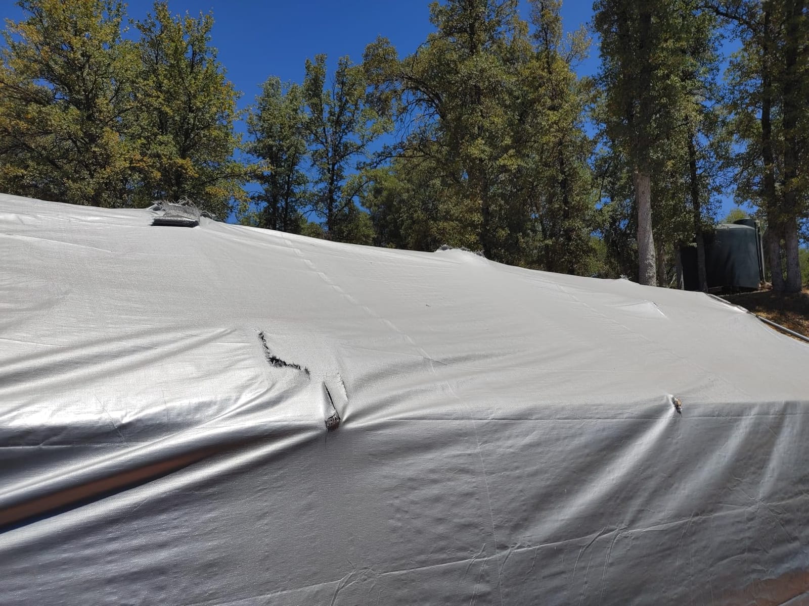 Amazon Basics Multi Purpose Waterproof Poly Tarp Cover with Grommets, 20 x 20 ft, 10MIL Thick, Brown/Silver, 1-Pack customer photo 2