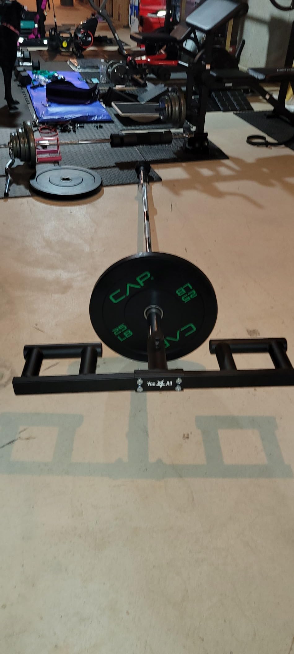 Yes4All Viking Press, Landmine Handle Attachment for 2-Inch Olympic Barbell - 3 Hand Grip Positions - Support Home Gym for Deadlift, Squat Workout, Increased Versatility customer photo 2