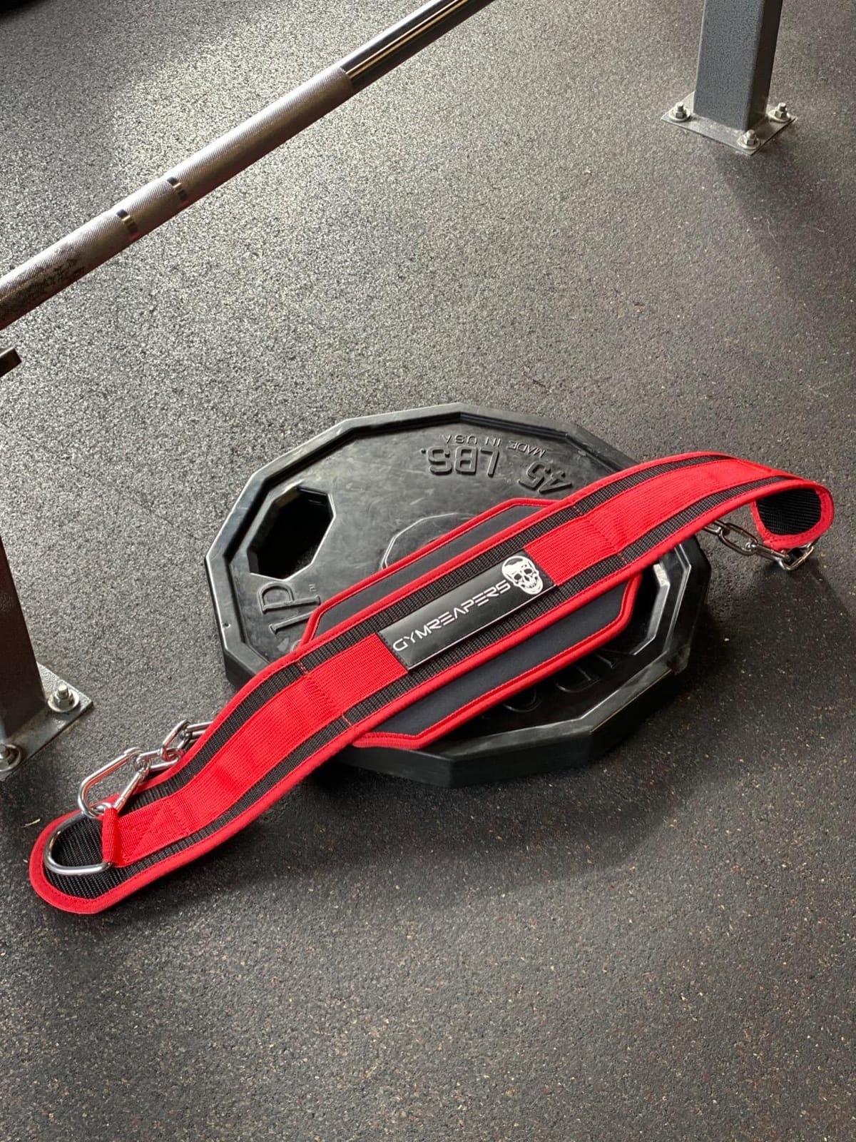 Gymreapers Dip Belt With Chain For Weightlifting, Pull Ups, Dips - Heavy Duty Steel Chain For Added Weight Training customer photo 1