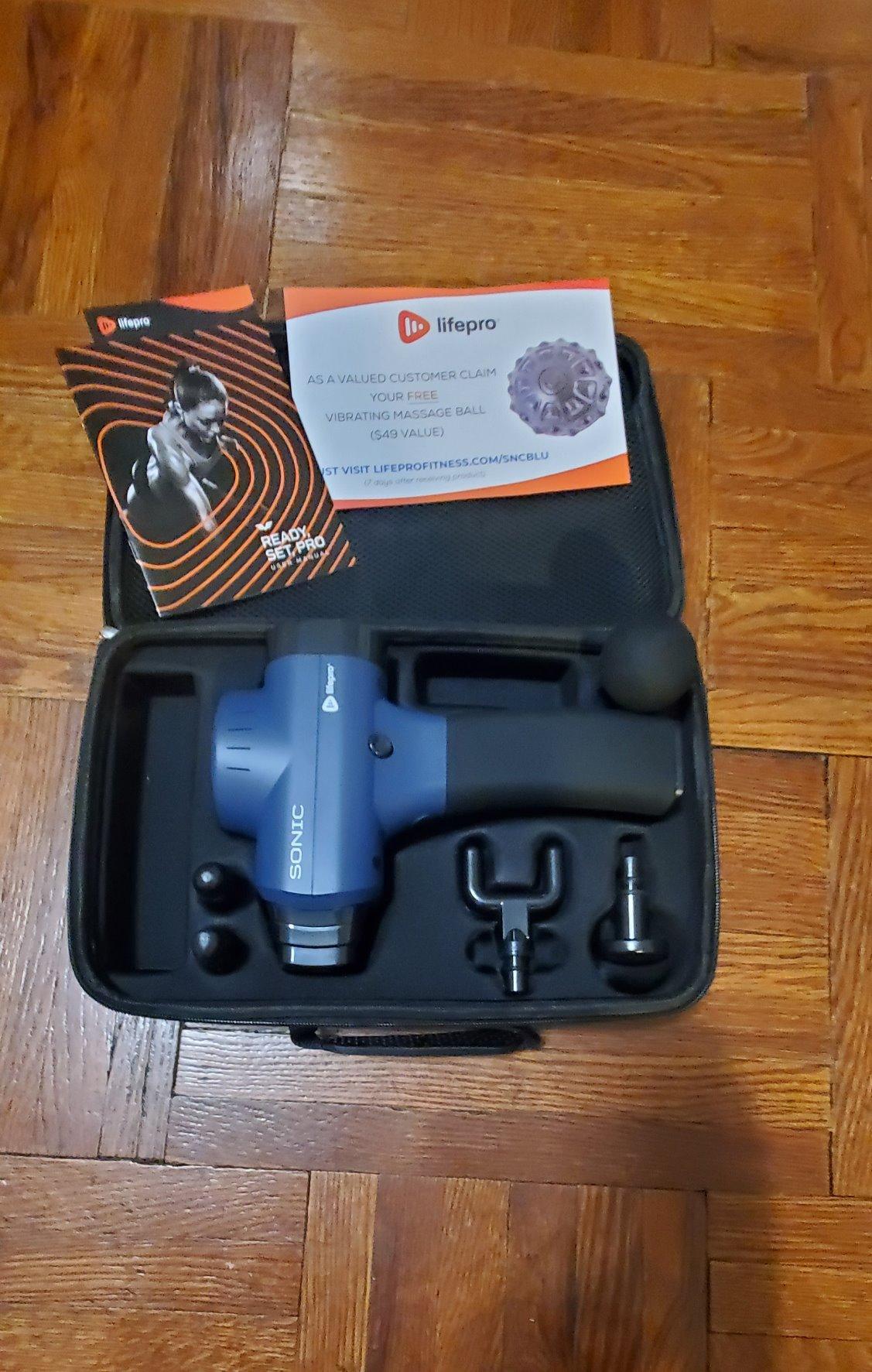 LifePro Sonic Massage Gun Percussion Muscle Massager, 8 Heads & 5 Speeds | Up to 6-Hr Runtime, Deep Tissue Massage Gun for Neck, Back, Calves, Quads, Feet, Trigger Points & Recovery Support customer photo 2