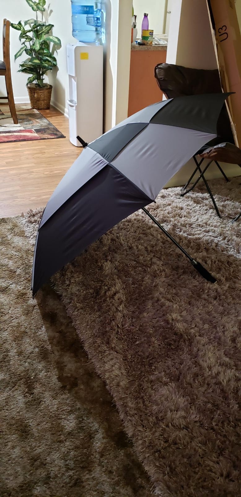G4Free 62/68 Inch Extra Large Golf Umbrella Square Windproof Stick Umbrella | Vented Double Canopy, Auto Open, Oversized, Sun and Rain, Fiberglass Frame, for Sports & Outdoor, for 2-3 people, Durable customer photo 1