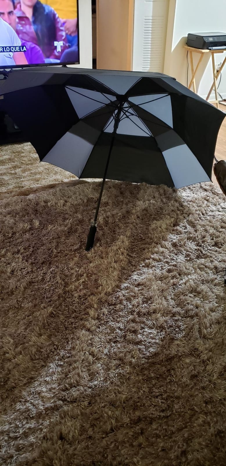 G4Free 62/68 Inch Extra Large Golf Umbrella Square Windproof Stick Umbrella | Vented Double Canopy, Auto Open, Oversized, Sun and Rain, Fiberglass Frame, for Sports & Outdoor, for 2-3 people, Durable customer photo 2