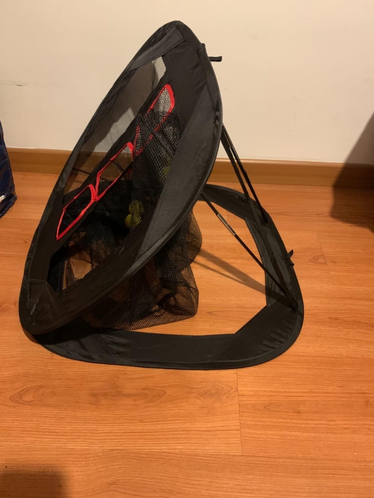 DuraRange Pop-Up Golf Chipping Net for Short Game Practice | Foldable triple-target design, chipping drills, pitching practice, indoor training, backyard practice, quick setup customer photo 2