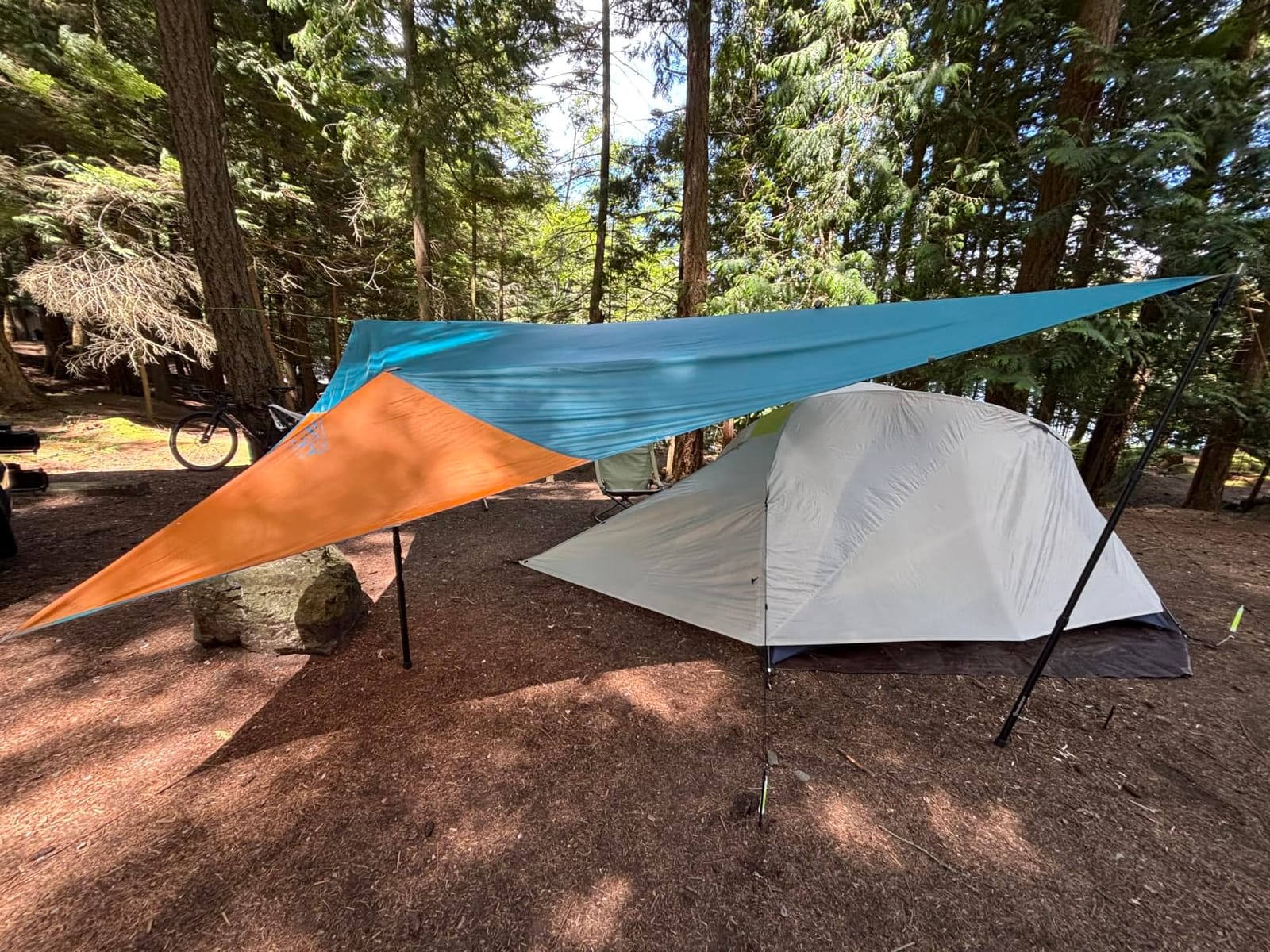 Kelty Noah's Tarp Sun Shelter and Multi-Use Awning Rainfly, Portable Canopy UV Protection, Waterproof + Durable, 3 Sizes for Customized Pitch (16ft) customer photo 2