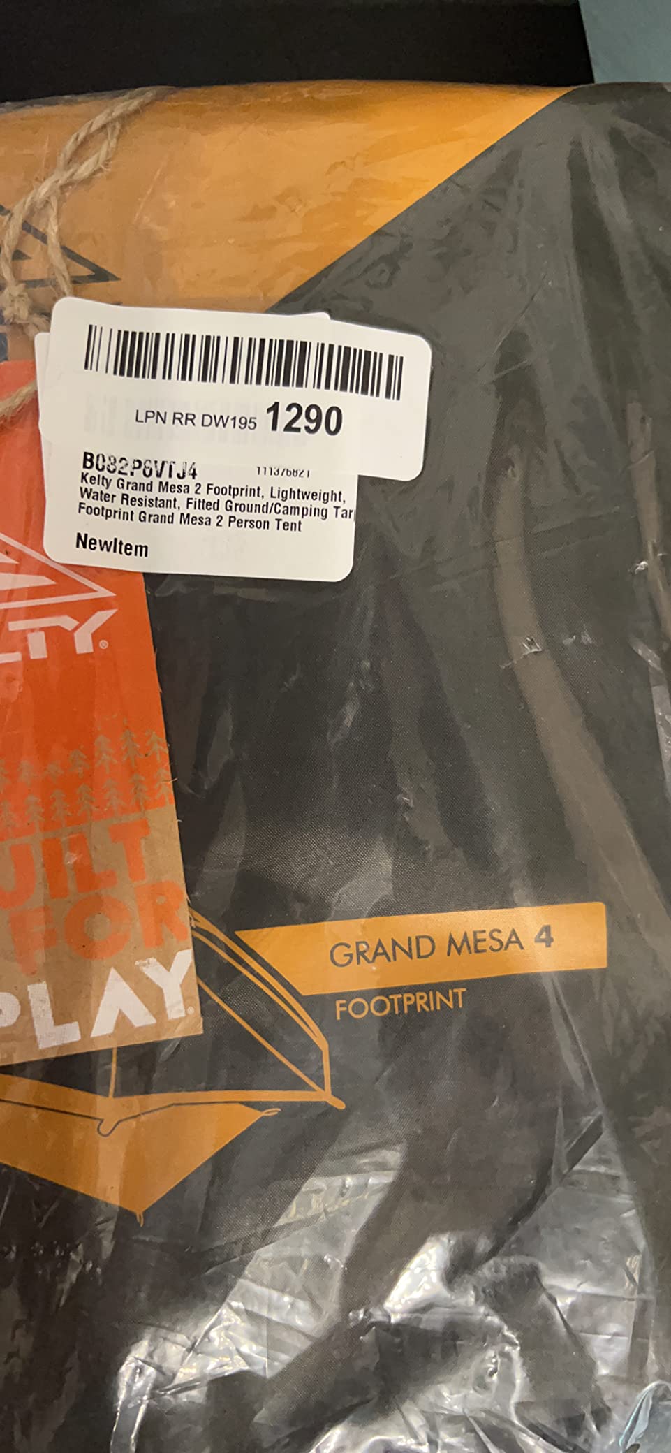 Kelty Grand Mesa 2 Footprint, Lightweight, Water Resistant, Fitted Ground/Camping Tarp Footprint Grand Mesa 2 Person Tent customer photo 1