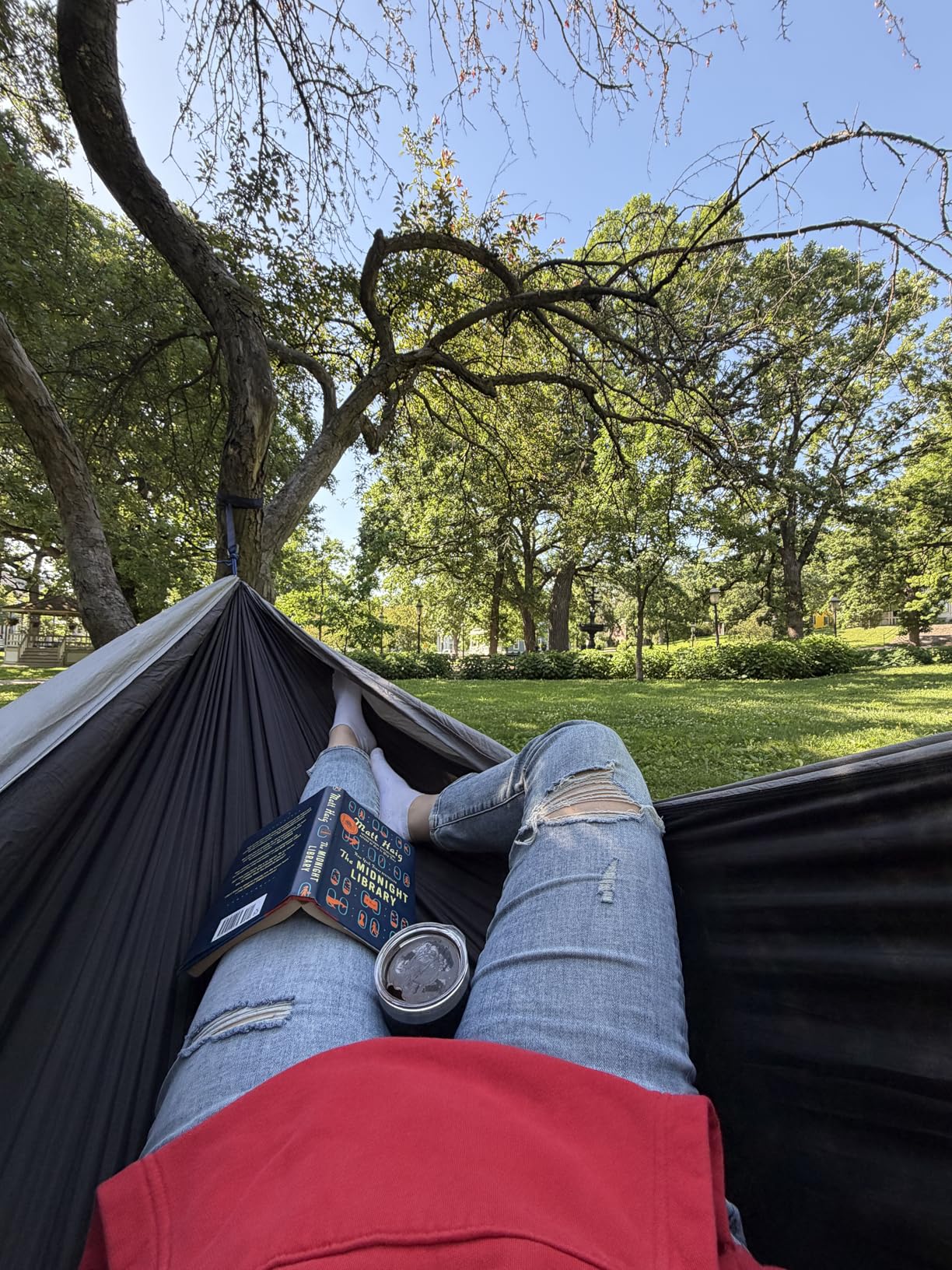 Kootek Camping Hammock 500lbs Capacity Outdoor Camping Essentials, Double, Tree-Friendly Straps, Attached Carry Bag, 210T Parachute Nylon, D-Shaped Carabiners customer photo 2
