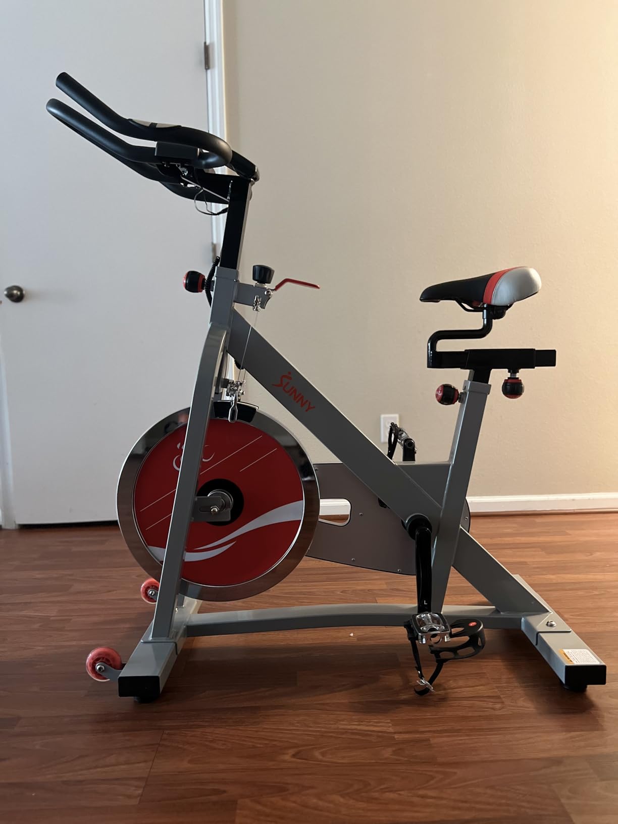 Sunny Health & Fitness Belt Drive Pro Indoor Cycling Bike customer photo 2