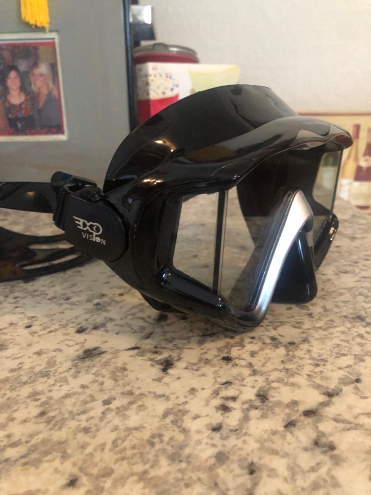 Adult Pano 3 Scuba Diving Mask, Tempered Glass Snorkel Mask Anti-Fog Swim Mask No Leakage Swim Goggles with Nose Cover Snorkeling Gear for Snorkeling, Freediving, Swimming customer photo 2