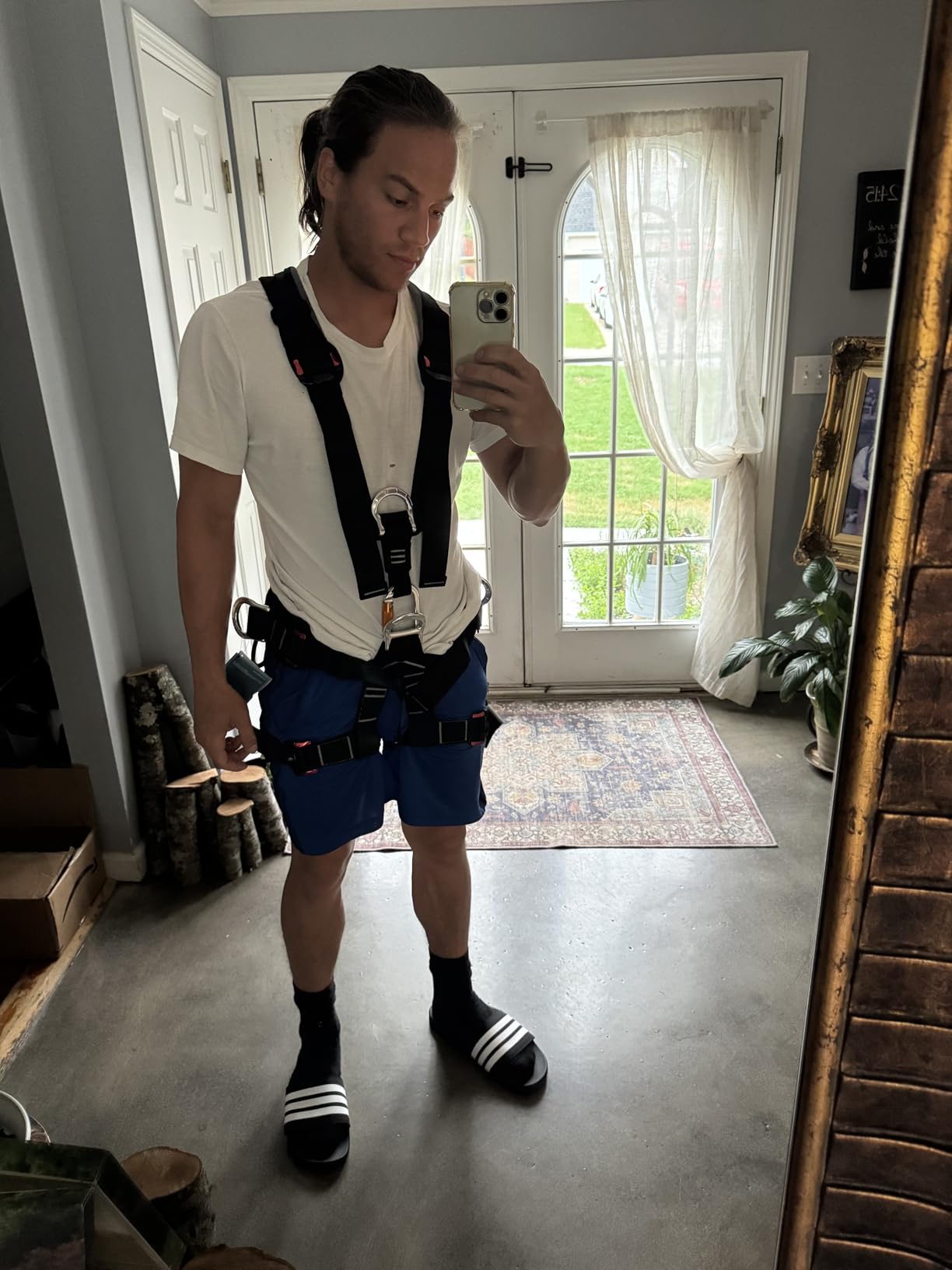 SOB Full Body Climbing Harness Can Be Inverted Thicken Widen Protect Waist Safety Harness Tree Work Rock Climbing Mountaineering Rescuing Work at Height customer photo 1