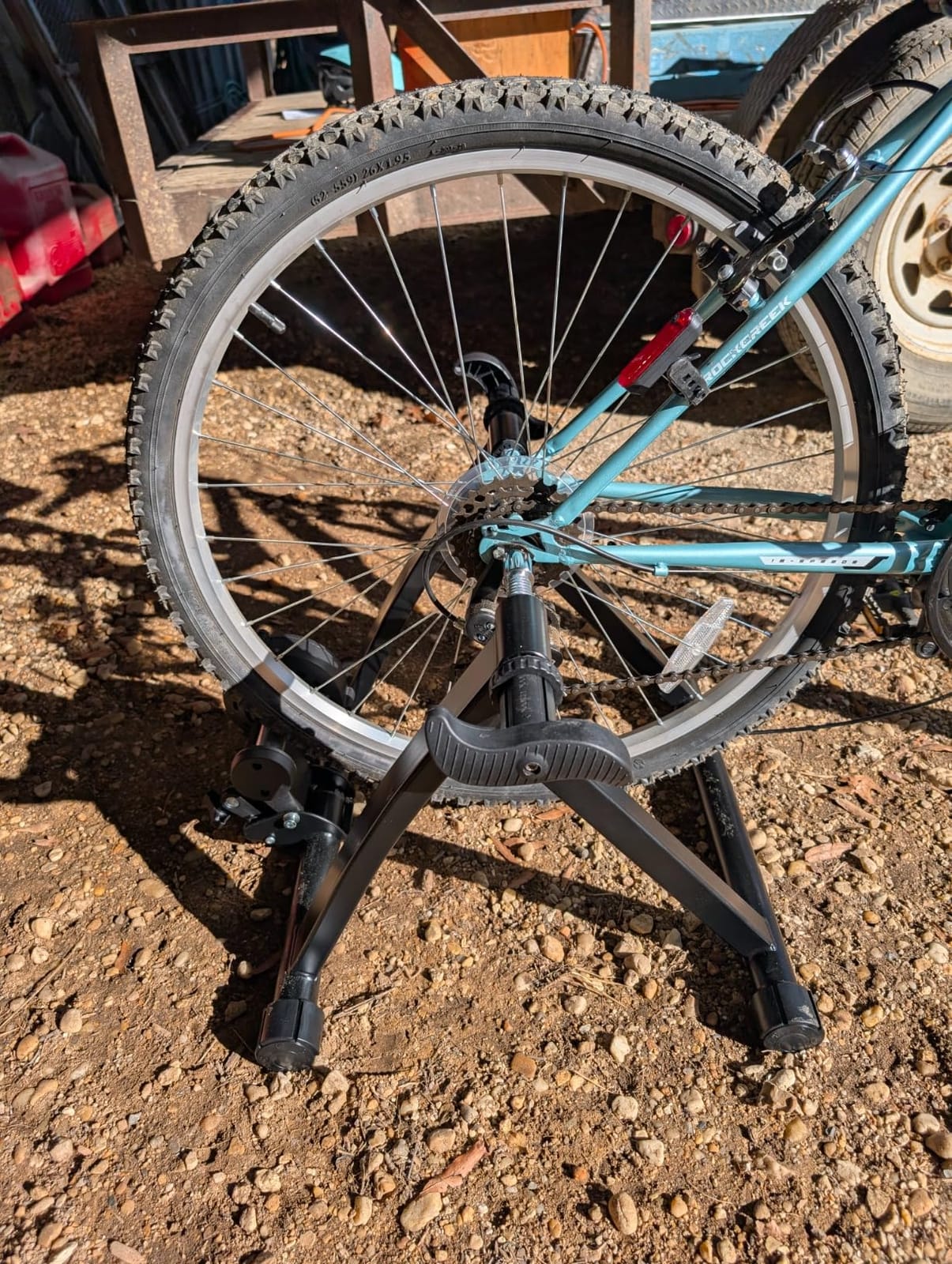 BalanceFrom Bike Trainer Stand Steel Bicycle Exercise Magnetic Stand with Front Wheel Riser customer photo 2
