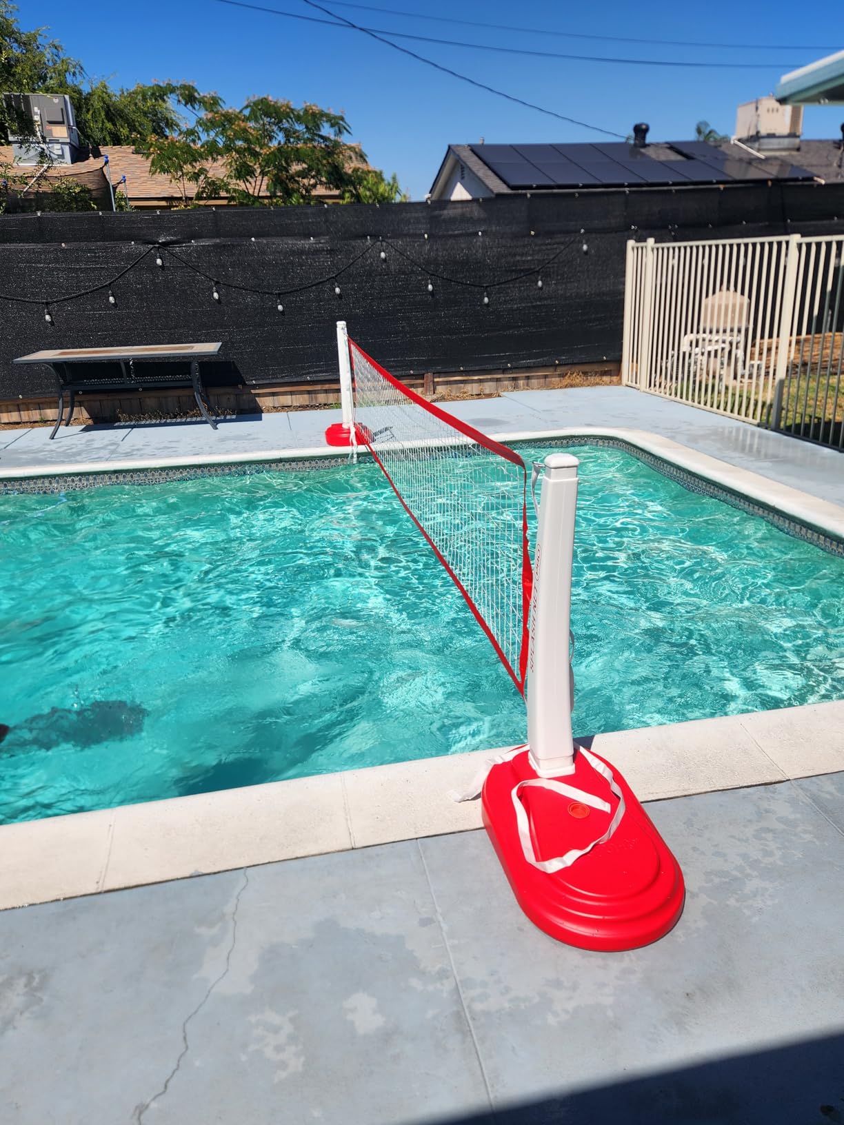 GoSports Splash Net PRO Pool Volleyball Net - Red, White, or Blue - Includes 2 Water Volleyballs and Pump customer photo 1