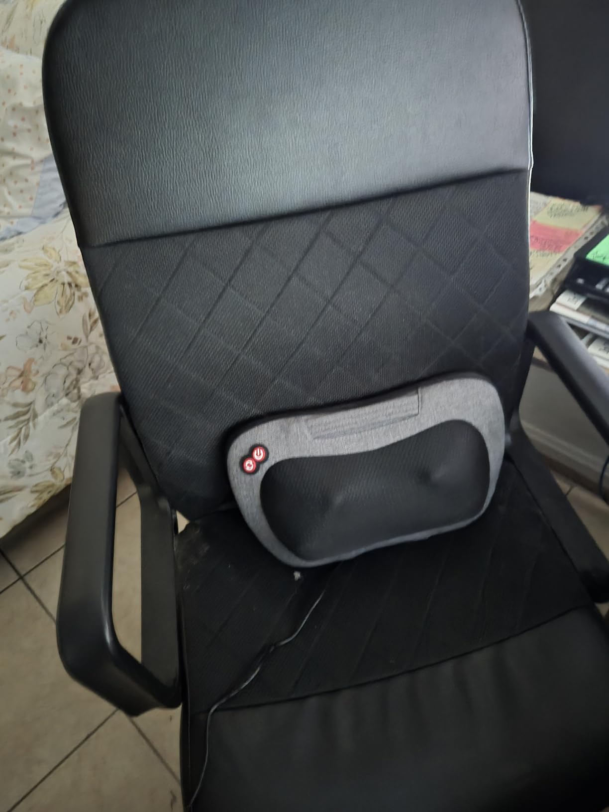 VIKTOR JURGEN Shiatsu Back Massager with Heat, Deep Tissue for Pain Relief | Electric 3D Kneading Massage Pillow for Neck, Shoulder, Back (NOT Cordless) customer photo 1