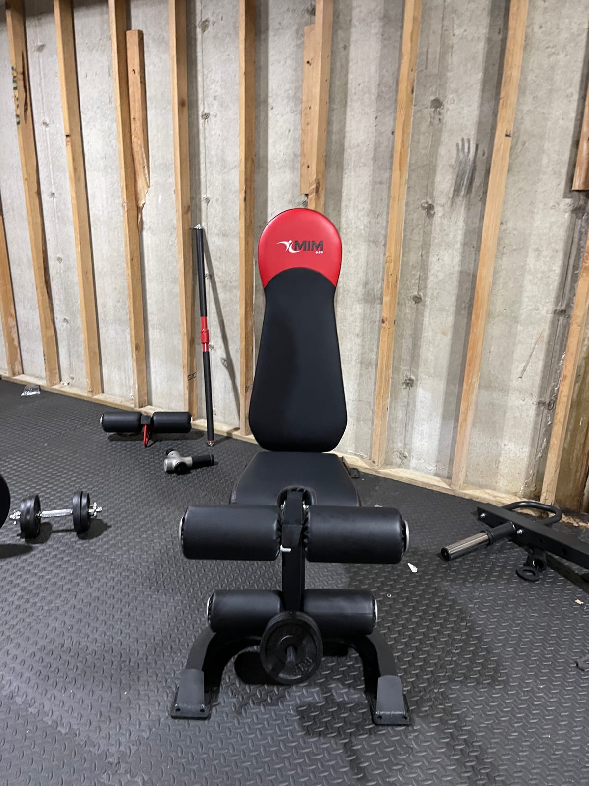 MiM USA Hercules EX Commercial All in One Gym Machine 400 lb Weight Stack Adj Bench Leg Press Jammer Arms Leg Extension Arm Curl LAT Seat 24 Attachments customer photo 1