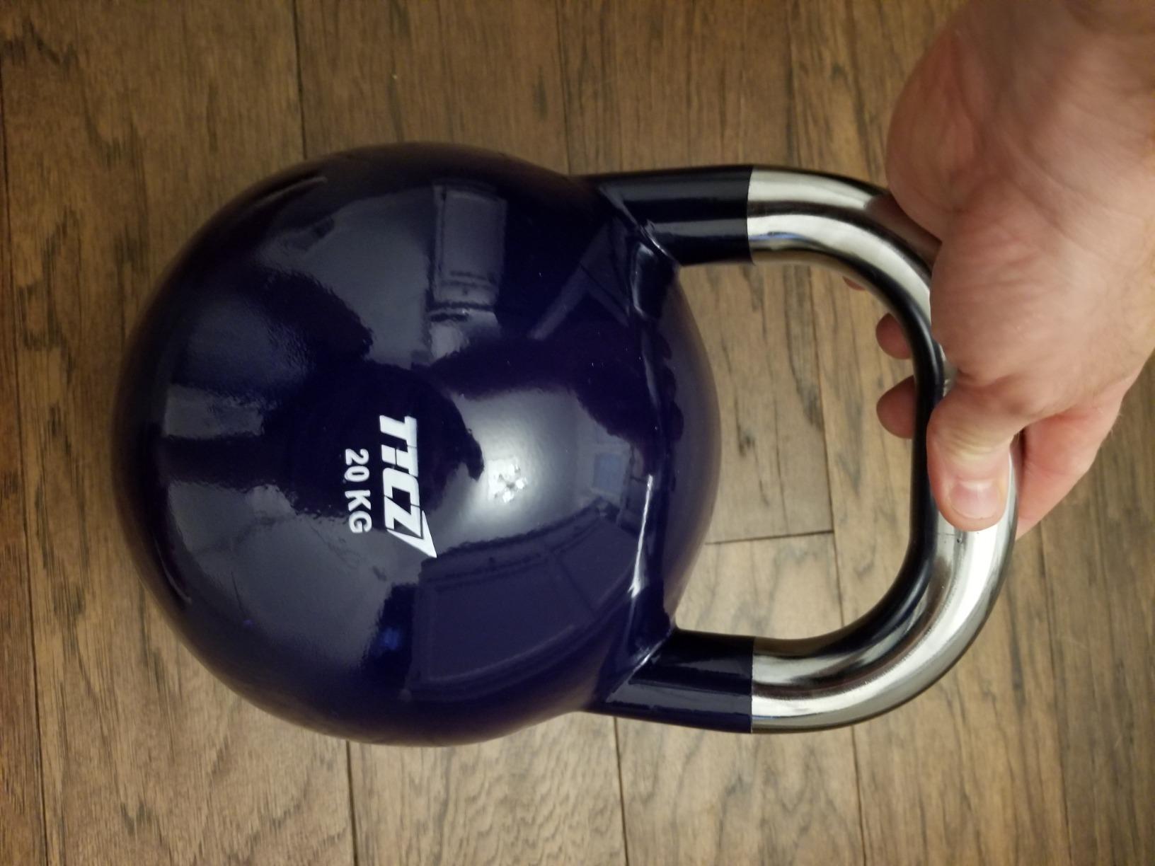 POWERT Competition Kettlebell - Premium Quality Coated Steel, Ergonomic Design, Color Coded customer photo 2