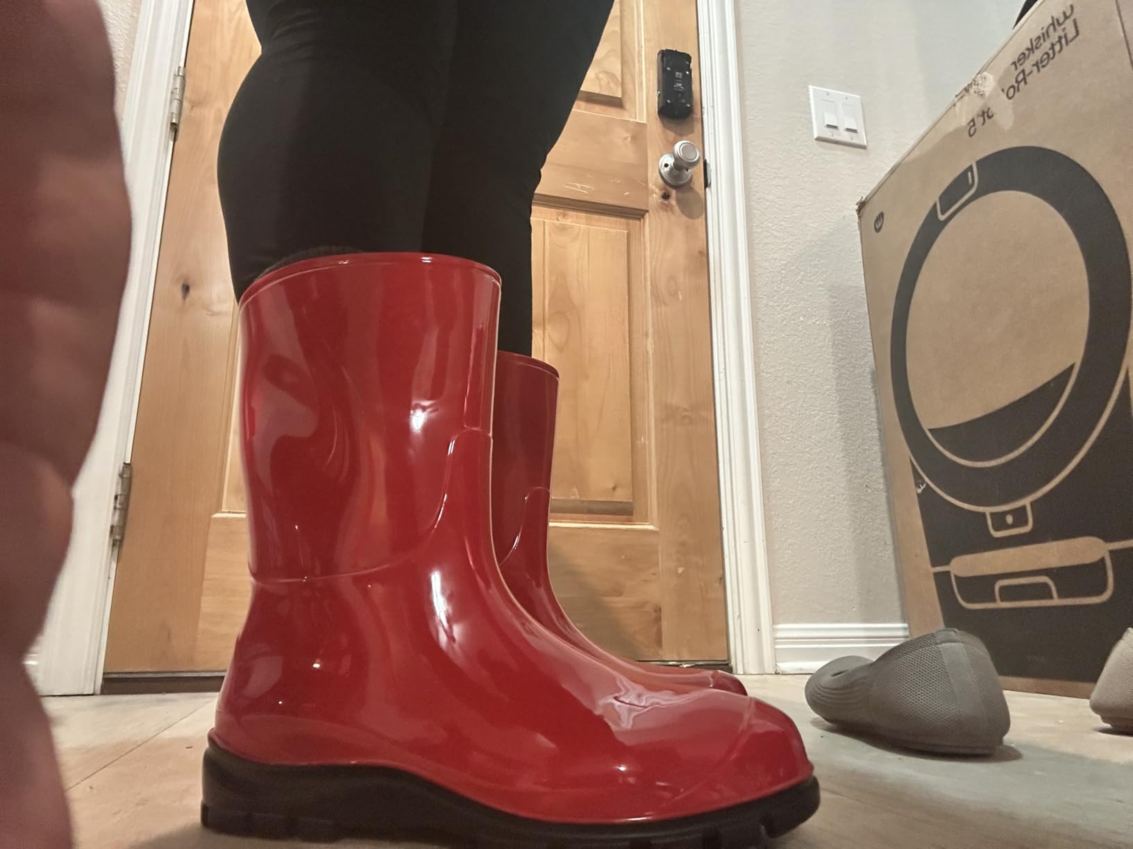 Women's Mid Calf Rain Boots Printed Waterproof Rubber Boots Short Garden Shoes customer photo 2