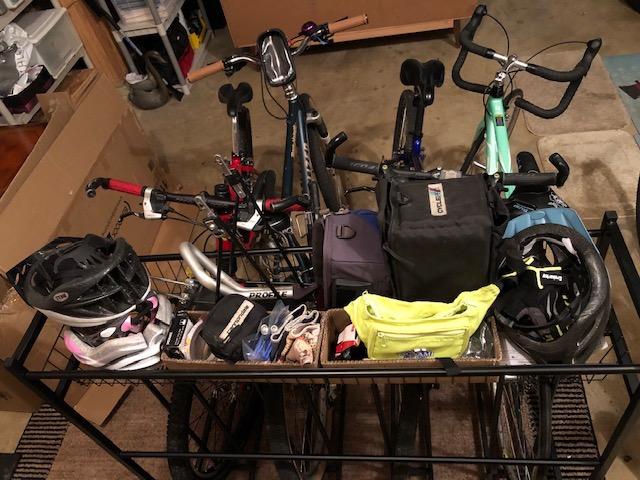BIRDROCK HOME Bike Rack Garage Storage Floor Stand - Freestanding Organizer for Outdoor Yard - Upright Wall Mount for Scooters, Rakes, Motorcycles, Hoverboards, Gloves - Holds 4 Bicycle - Black customer photo 2