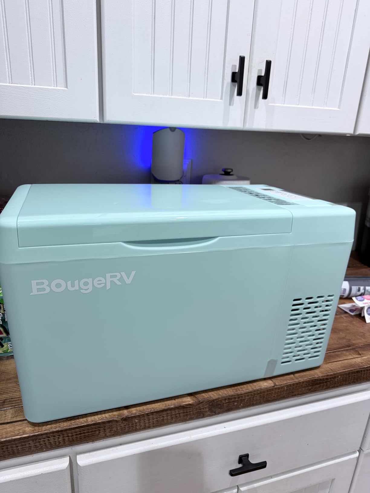 BougeRV 12v Refrigerator 23 Quart, -8F~50F Portable Freezer for Car, Grey customer photo 2
