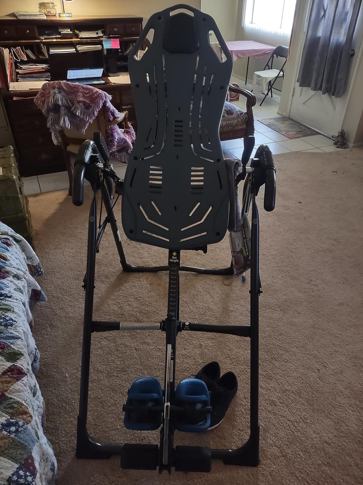 Teeter FitSpine X3 Inversion Table w/ Accessories for Back Pain Relief, Deluxe Easy-Reach Ankle Lock, FDA Registered, UL Safety Certified, 300 lb Capacity, Designed & Patented in USA customer photo 2
