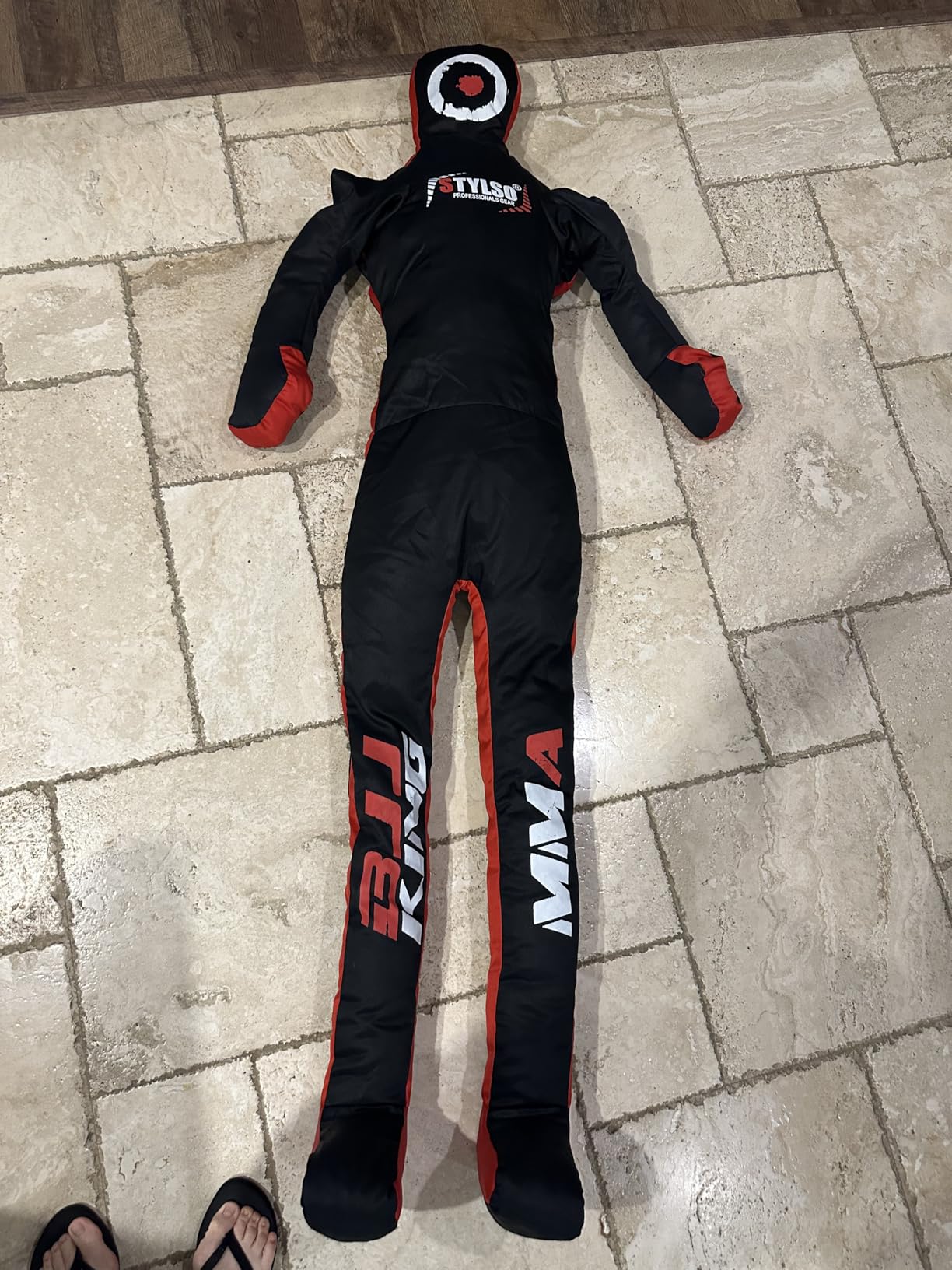 Unfilled Grappling Dummy - Adult Life Size Wrestling & BJJ Training Dummy, MMA Jiu Jitsu Judo Takedown & Throwing Practice, Heavy-Duty Triple-Stitched Canvas Submission Dummy customer photo 1