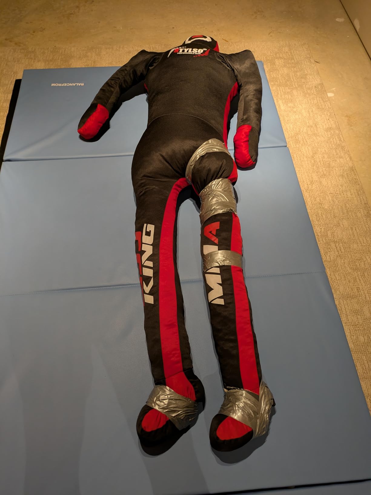 Unfilled Grappling Dummy - Adult Life Size Wrestling & BJJ Training Dummy, MMA Jiu Jitsu Judo Takedown & Throwing Practice, Heavy-Duty Triple-Stitched Canvas Submission Dummy customer photo 2