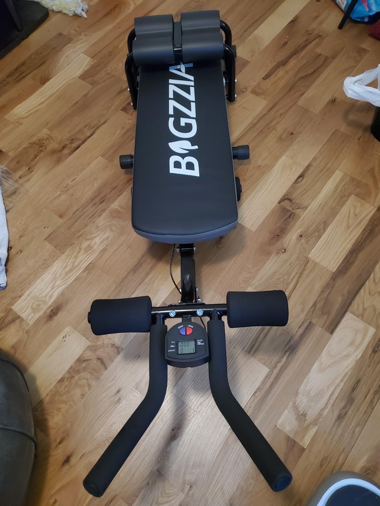 Bigzzia Ab Machine, 5-in-1 Adjustable Ab Workout Bench Core Abdomen Trainer for Stomach Workout, Crunch Machine Exercise Equipment for Home Gym - Sit UP, Push UP, Leg Press, Glider, Roman Chair, 330lbs Capacity customer photo 2