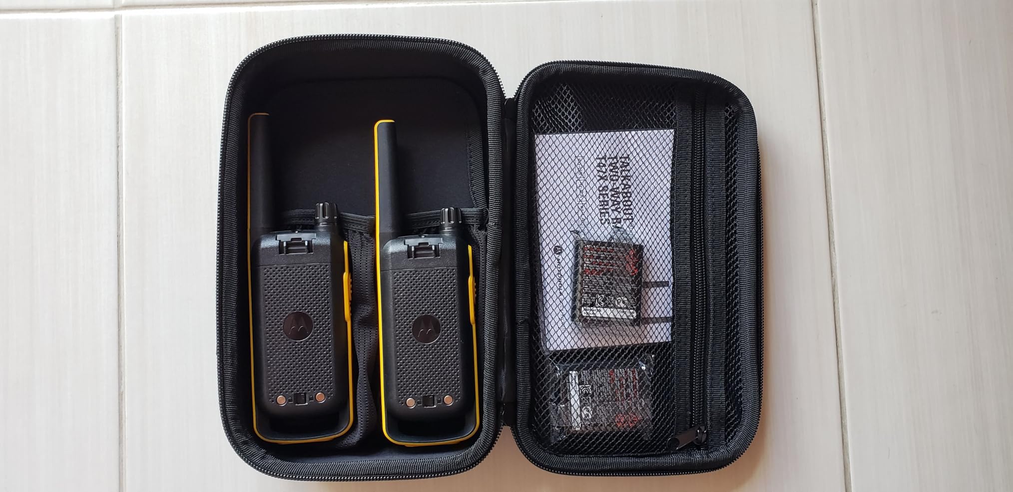 Motorola Solutions Talkabout T475 Extreme Two-Way Radio Black W/Yellow Rechargeable Two Pack customer photo 2