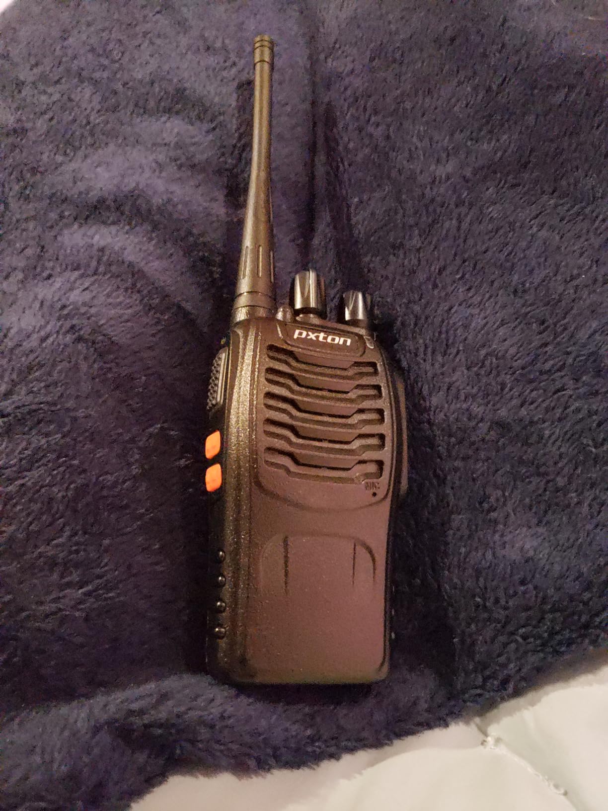 pxton Walkie Talkies Long Range for Adults with Earpieces, 16 Channel Walky Talky Rechargeable Handheld Two Way Radios with Flashlight Li-ion Battery and Charger (4 Pack) customer photo 1
