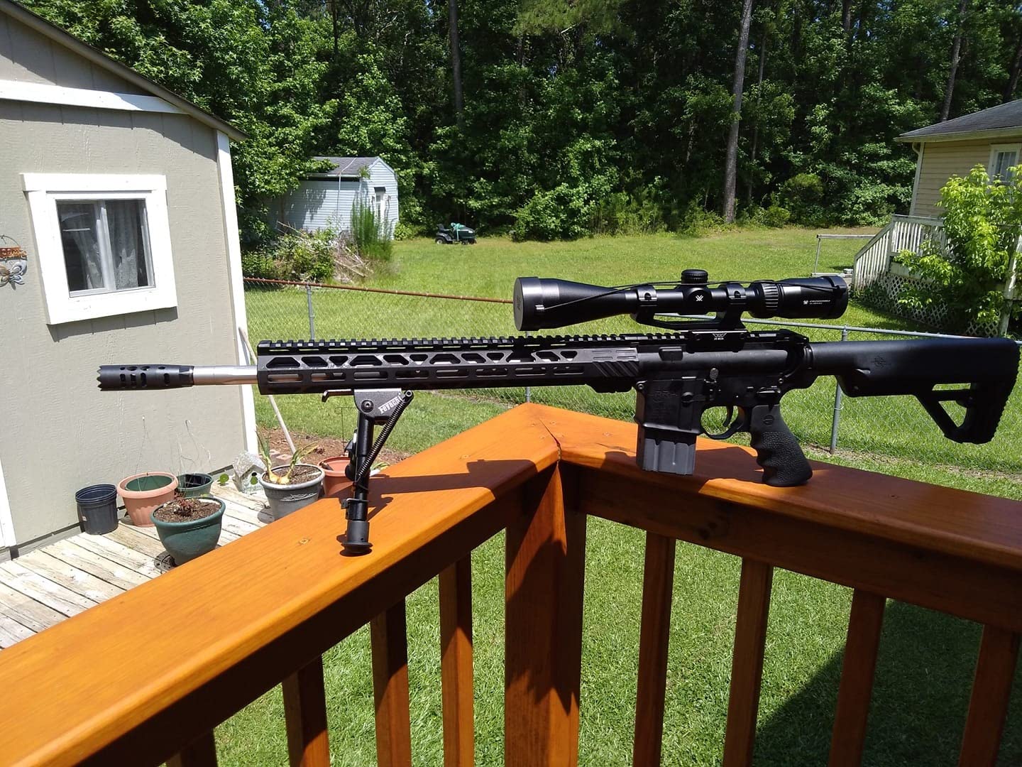 Feyachi B13 Tactical M Lock Bipod 6-9 Inch Lightweight Rifle Bipod Directly Attach to M Lock System for Hunting and Shooting customer photo 2