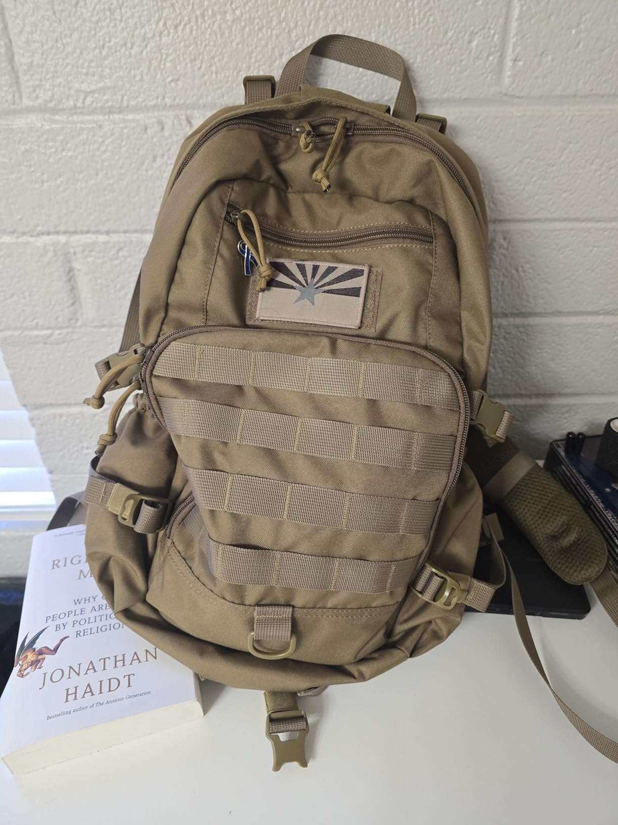 Mardingtop Small Tactical Backpack, Molle Hiking Backpack for Backpacking, Cycling and Biking, 15L/25L Backpack customer photo 2