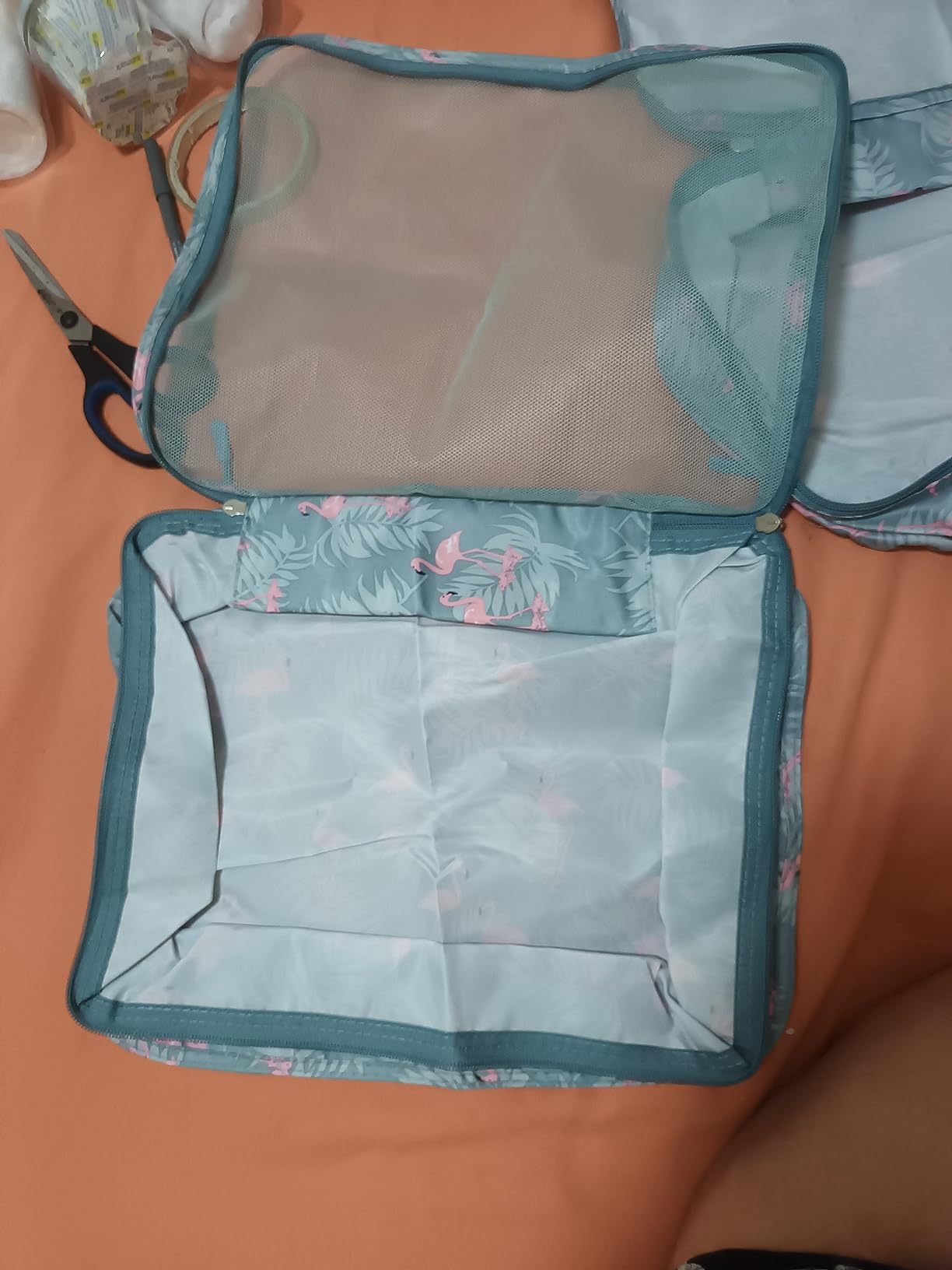 BAGAIL 8 Set Packing Cubes Luggage Packing Organizers for Travel Accessories-Cream customer photo 2