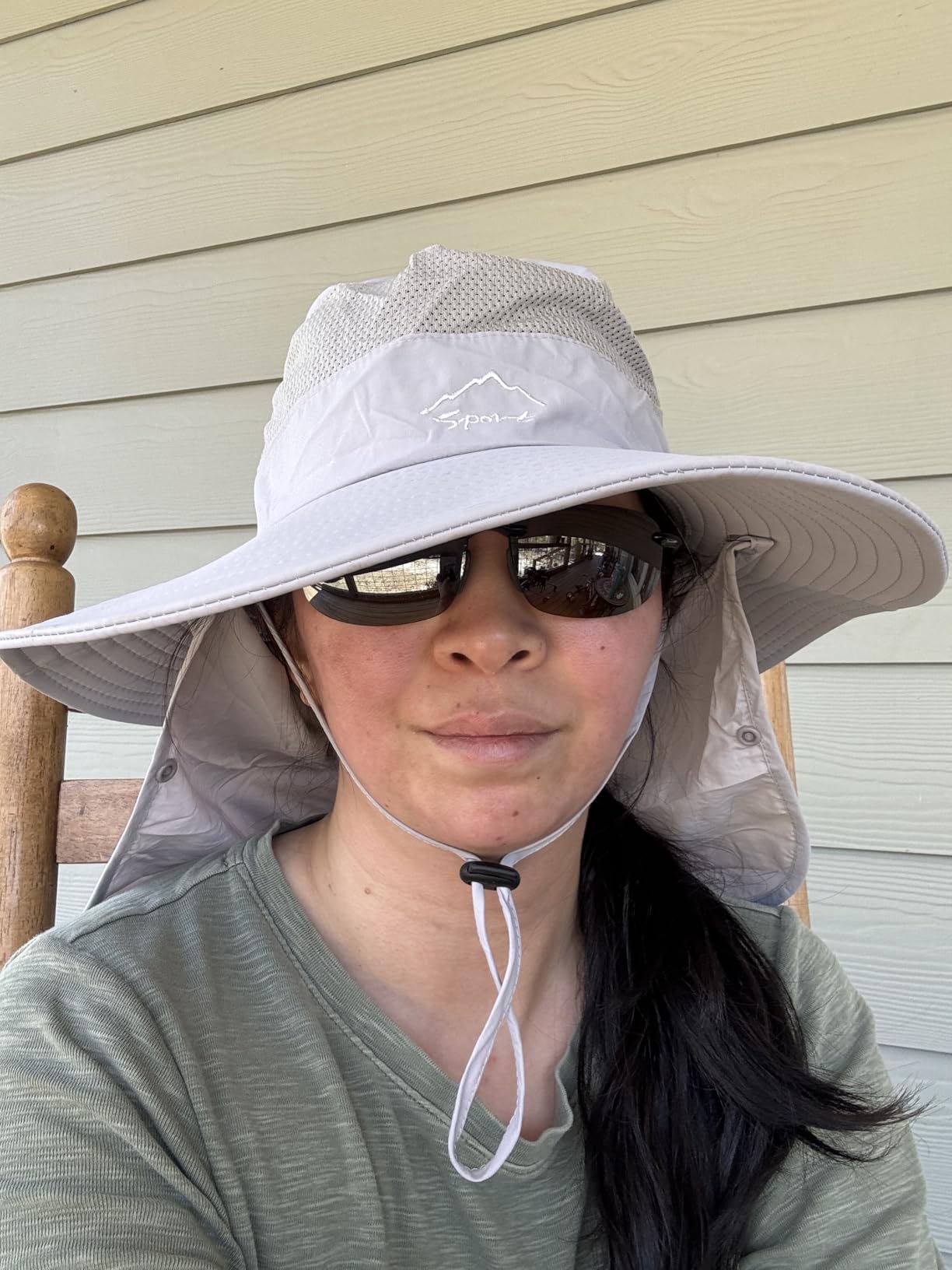 Fishing Hat for Men & Women, Sun Protection Hat with Face Cover & Neck Flap | Outdoor UV Protection Wide Brim Hat customer photo 1