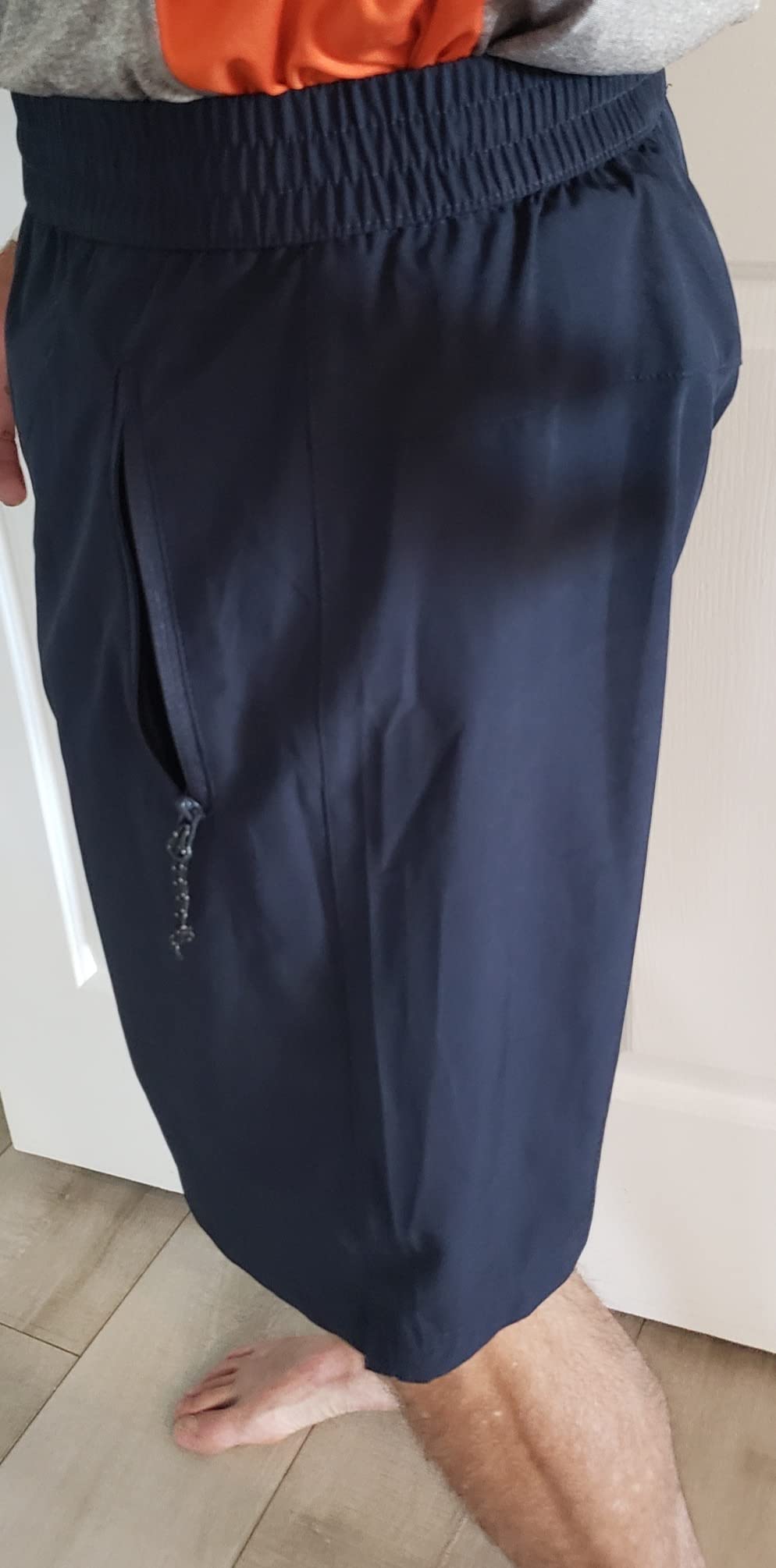 Rdruko Men's Quick Dry Hiking Shorts Lightweight Running Gym Outdoor Active Shorts with Zipper Pockets customer photo 1