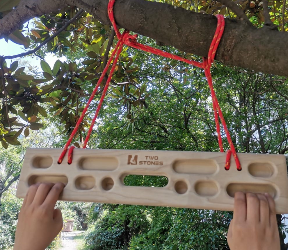 Two Stones Portable Hangboard for Rock Climbing and Bouldering customer photo 1