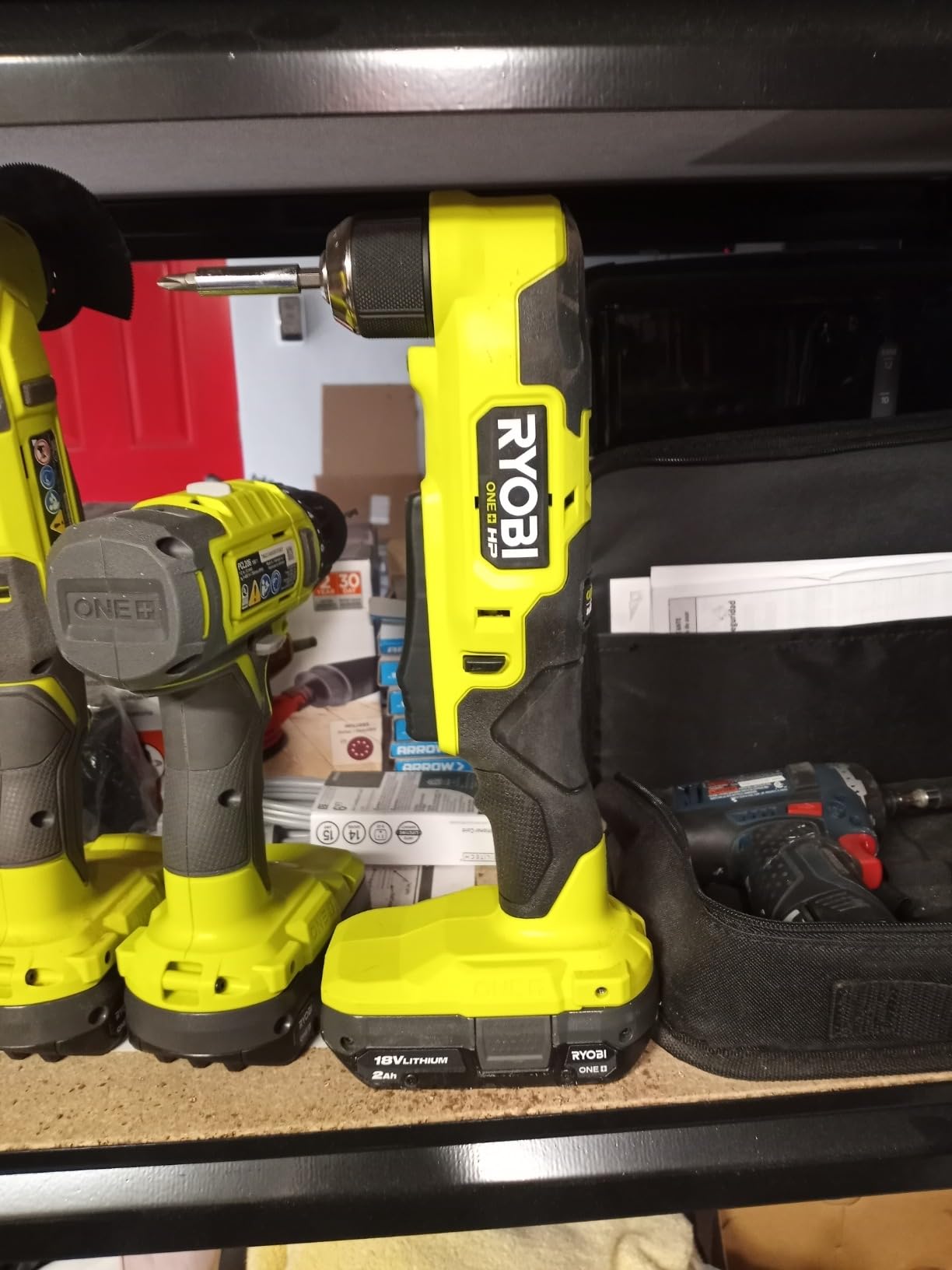 RYOBI ONE+ HP 18V Brushless Cordless Compact 3/8 in. Right Angle Drill (Tool Only) | Battery and Charger Sold Separately customer photo 1