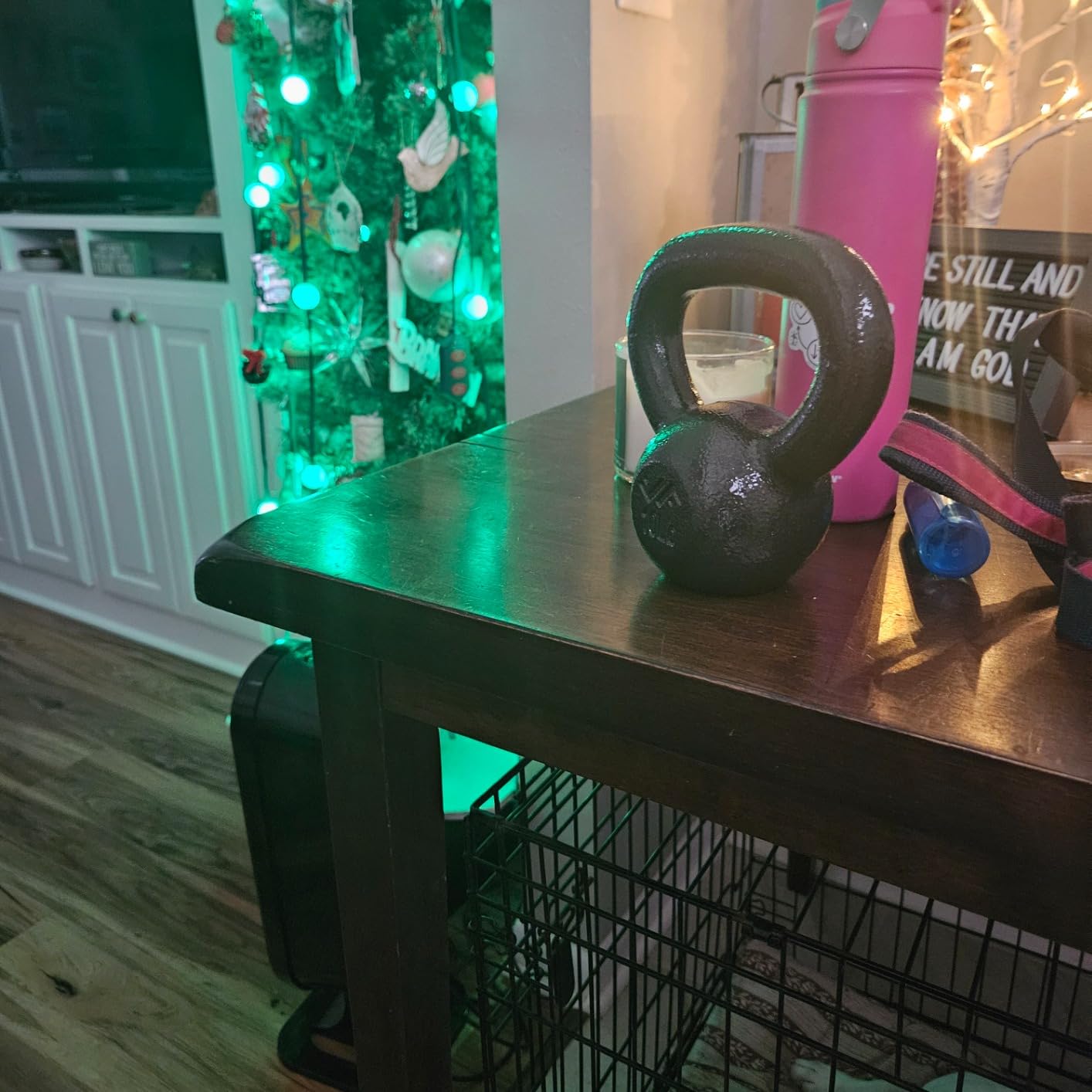 JFIT Cast Iron Kettlebell - Single Weight, Flat Bottom, Polished Handle | Men & Women | CrossFit, Cardio & Strength Training customer photo 1