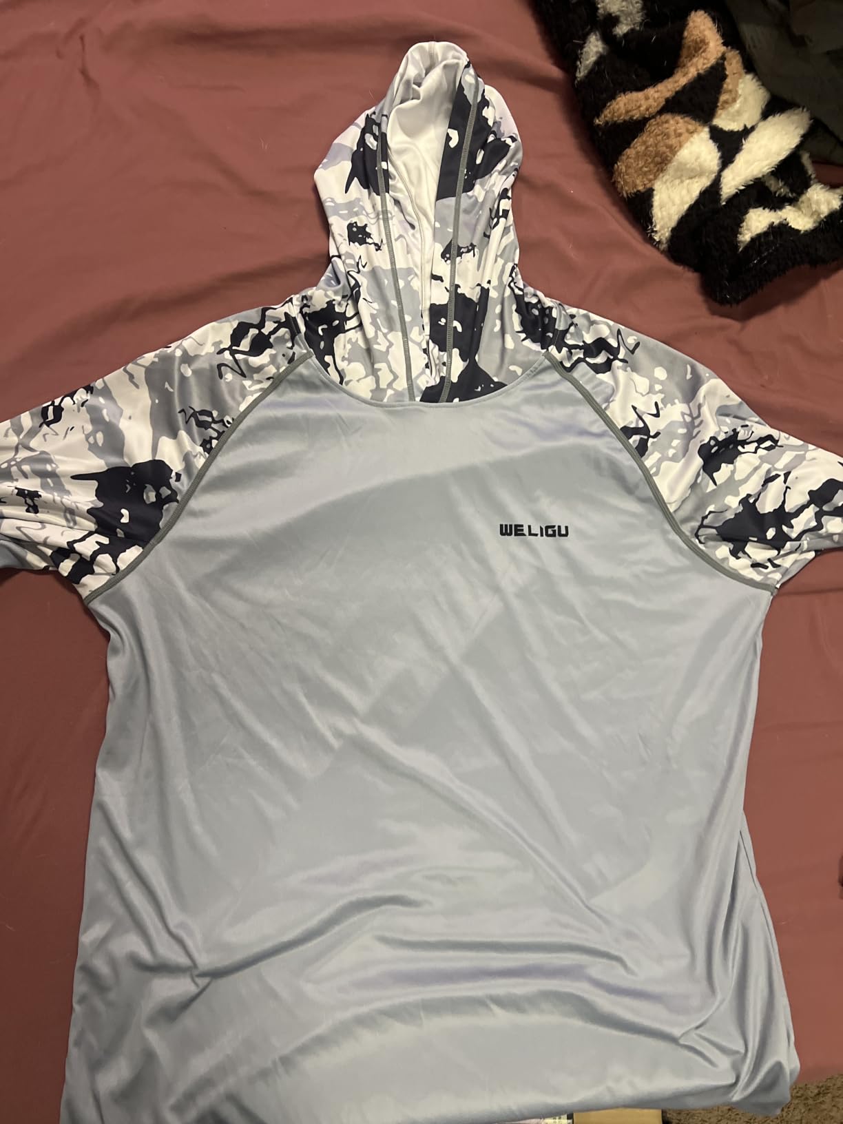 Men's UPF 50+ Sun Protection Hoodie, Long Sleeve Fishing Shirt customer photo 2