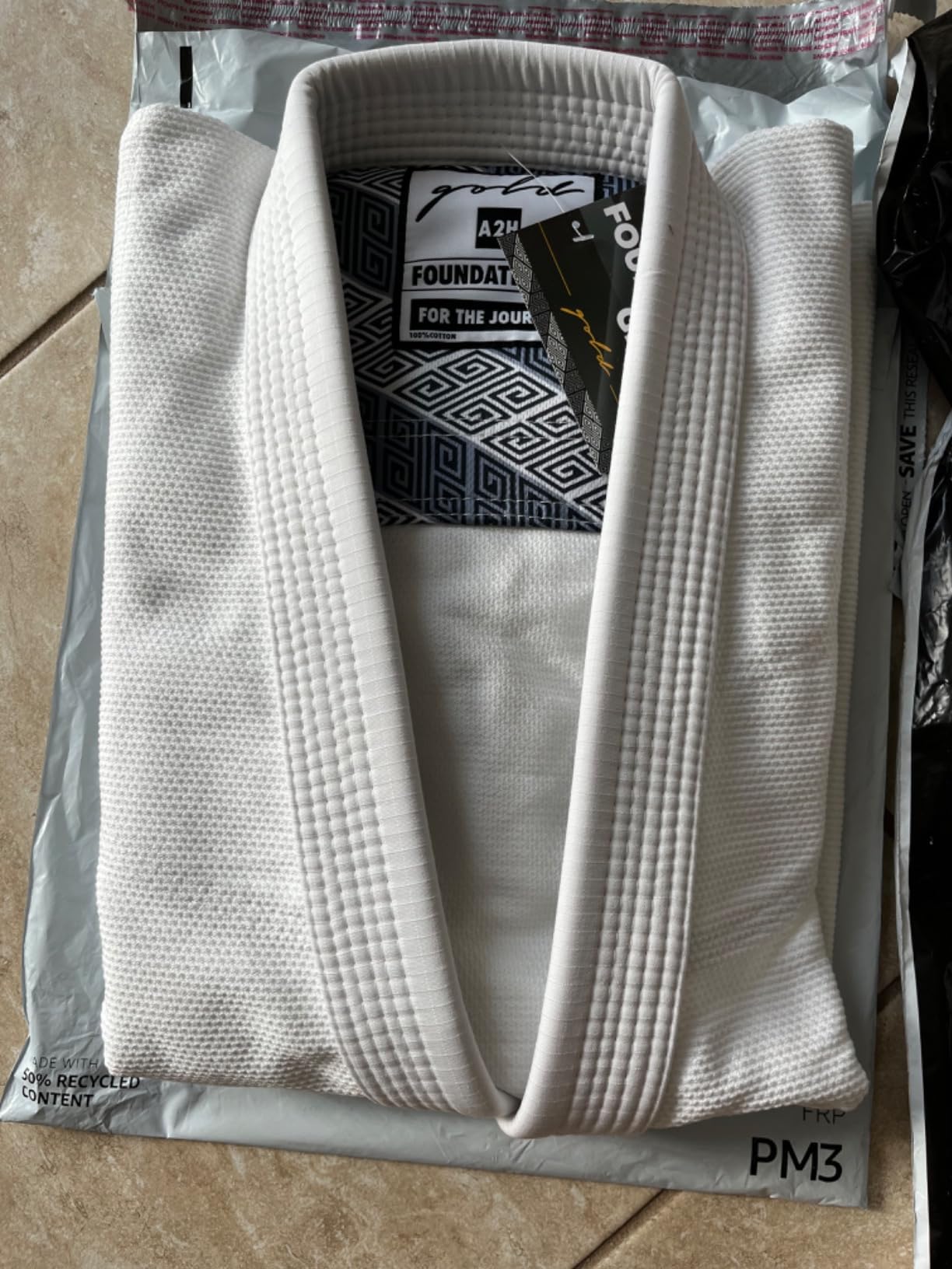Gold BJJ Foundation Gi - Pearl Weave Jiu Jitsu Gi for Men and Women - IBJJF Competition Legal BJJ Gi customer photo 2