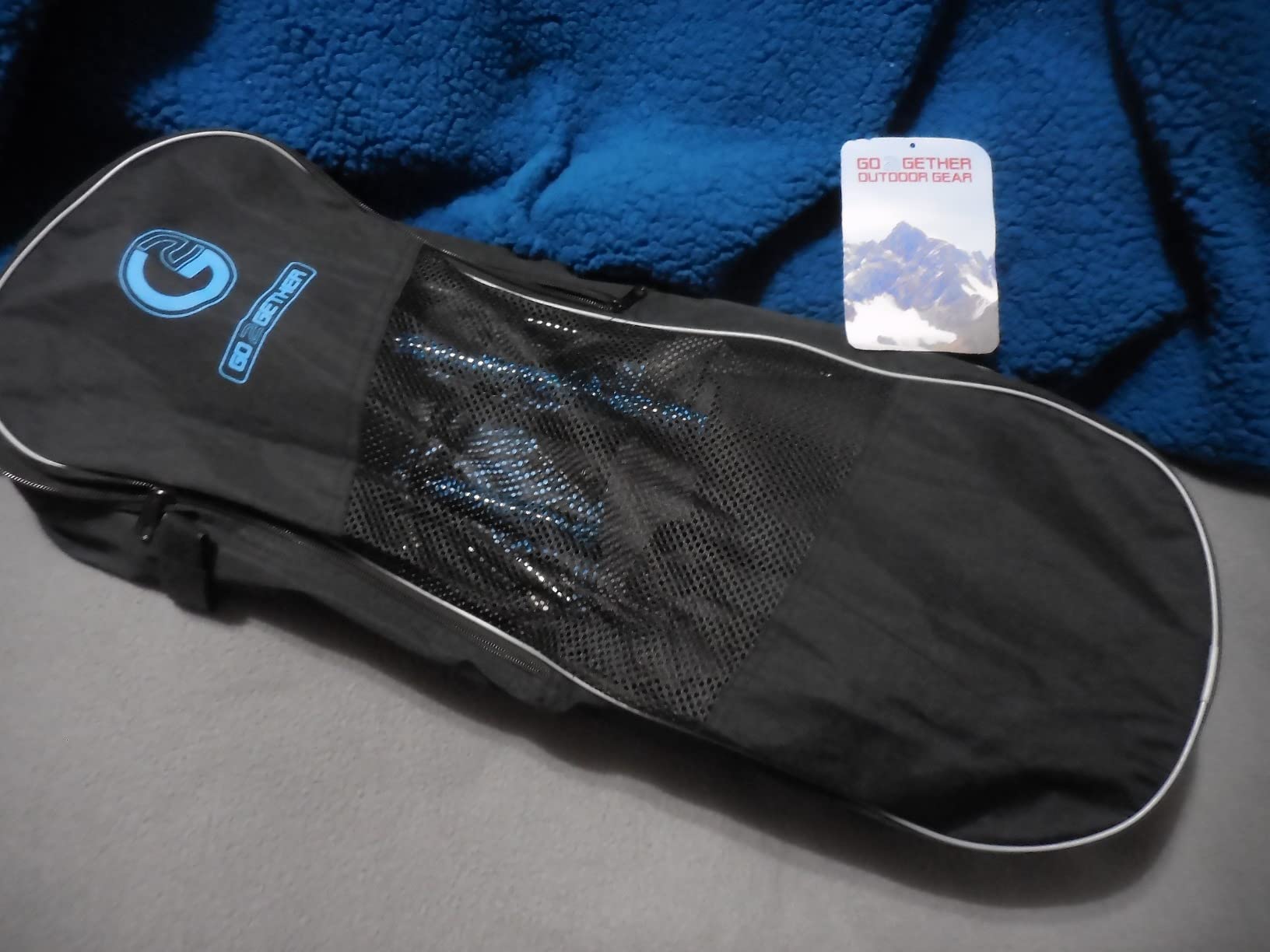G2 21/25/30 Inches Light Weight Snowshoes for Women Men Youth, Set with Trekking Poles, Tote Bag, Gaiters,Special Fast Ratchet Binding, Orang/Blue/Red Available customer photo 2