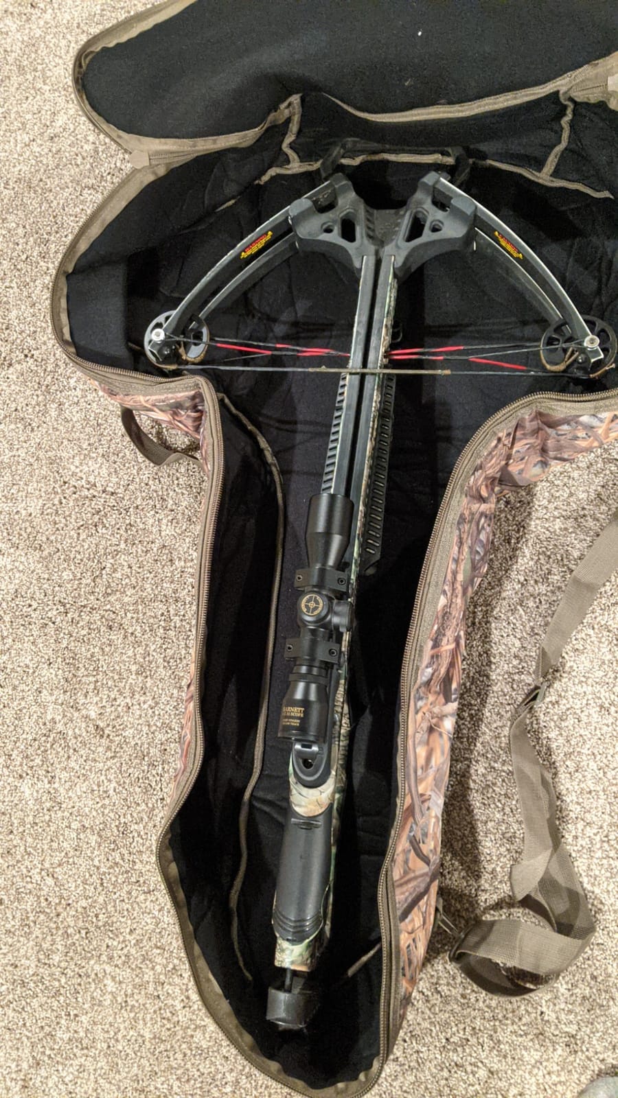 MYDAYS Soft Crossbow Case, Camo Padded Archery Bow Carrier Bag with Backpack Straps for Outdoor customer photo 1