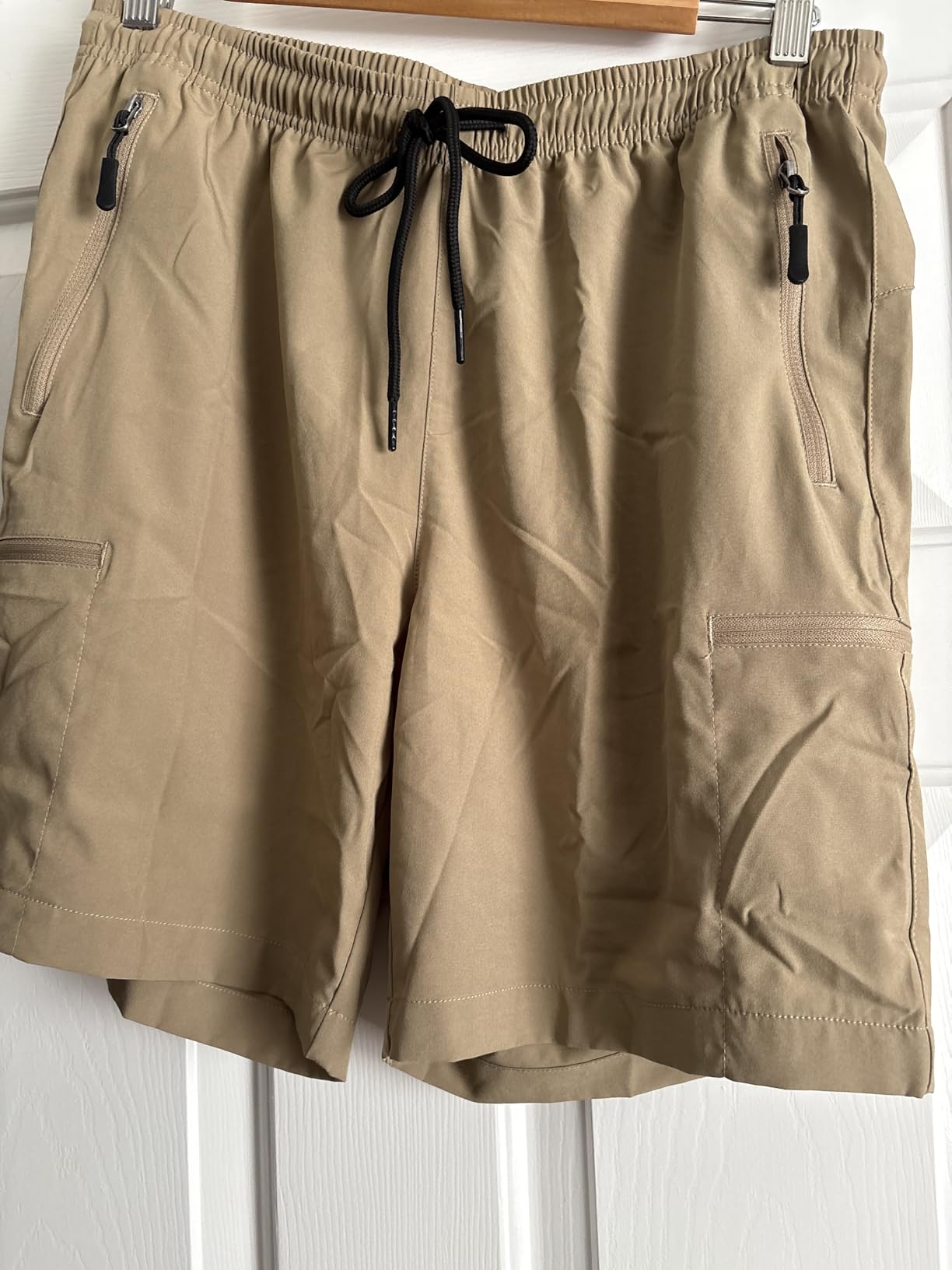 SANTINY Women's 5''/ 7''/9'' Hiking Cargo Shorts Quick Dry Lightweight Summer Shorts for Women Athletic Golf Zipper Pockets customer photo 2