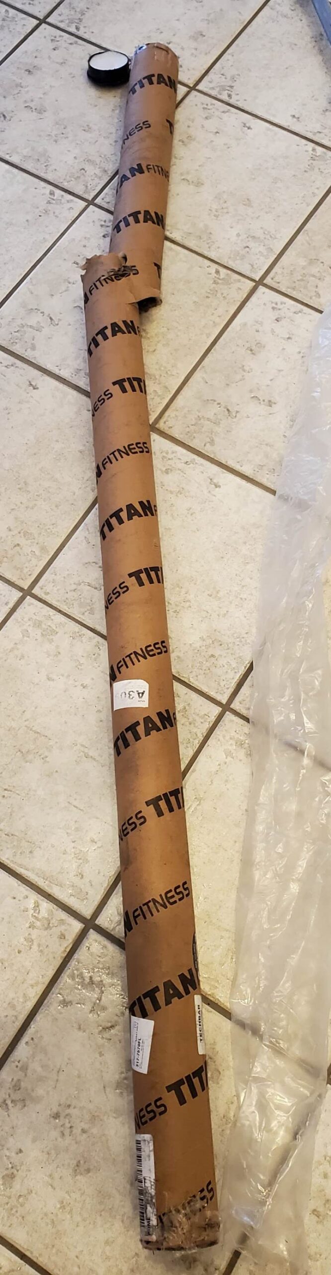 Titan Fitness Olympic Technique Training Barbell, 6 FT Chrome Finish, 15 KG(33lb) 28MM Shaft, Rated 500 LB, Weightlifting Bar customer photo 1