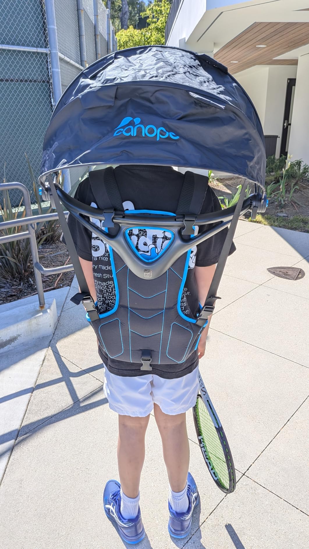 Canope Hands-Free Wearable Weather Protection Umbrella with Rain & Sun Coverage for Backpacking customer photo 1