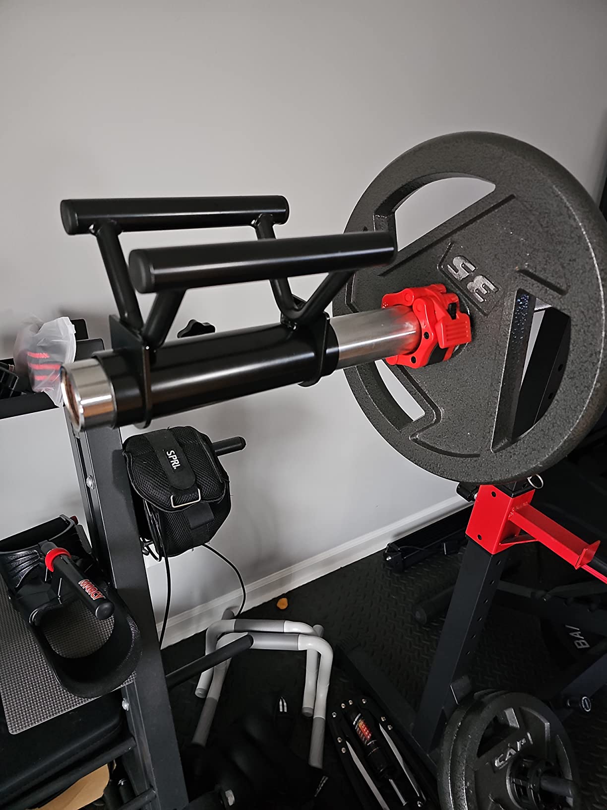 Upgraded T Bar Row Attachment with Non-Slip Rubber Grip Heavy Duty,Solid Multi-Grip V Bar Attachment Landmine Handle for Home Gym Accessories Perfect for Olympic Barbell customer photo 1