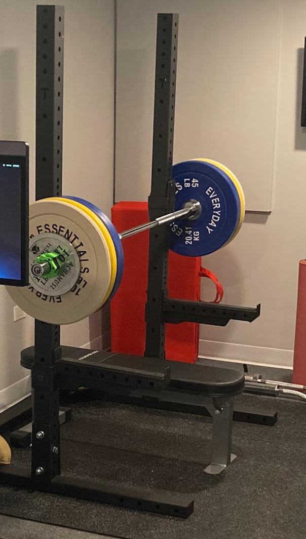 Titan Fitness X-3 Series 72-inch Squat Stand, 1,000 LB Capacity, Short Squat Rack with Reinforced J-Hooks customer photo 1
