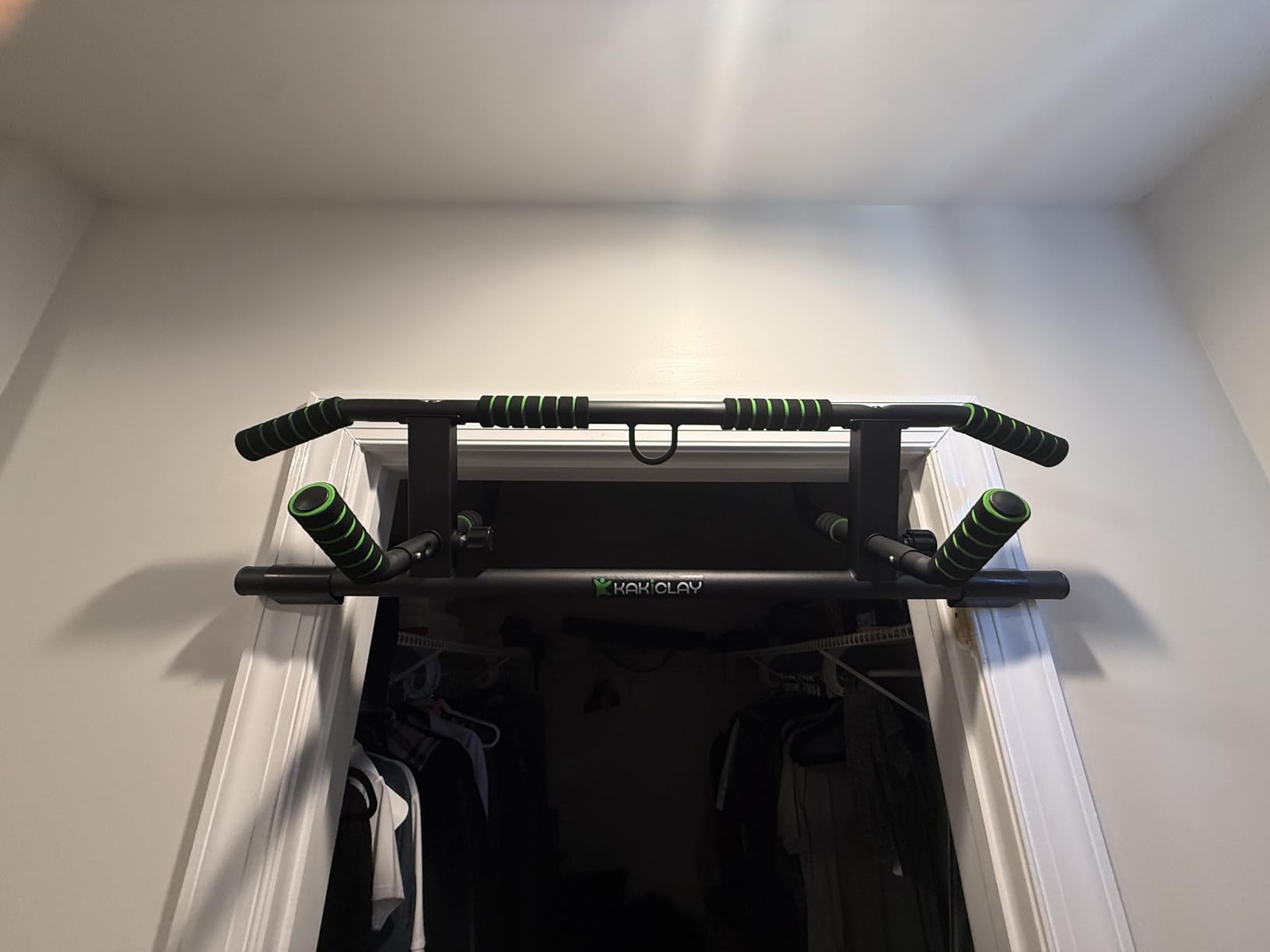 KAKICLAY 2026 Upgrade Multi-Grip Pull Up Bar with Smart Larger Hooks Technology - USA Original Patent, Designed, Shipped, Warranty customer photo 1